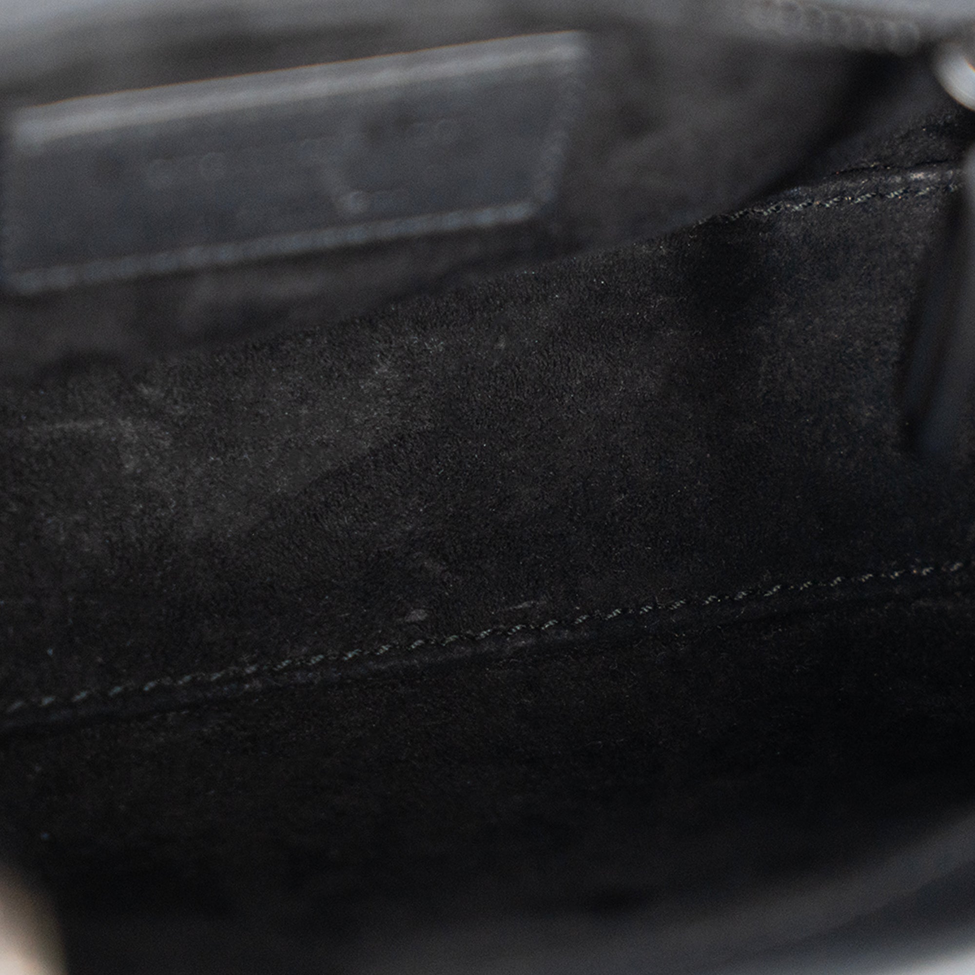 DIOR - Sac à bandoulière Lady Dior So Black Mini Dior en cuir cannage noir