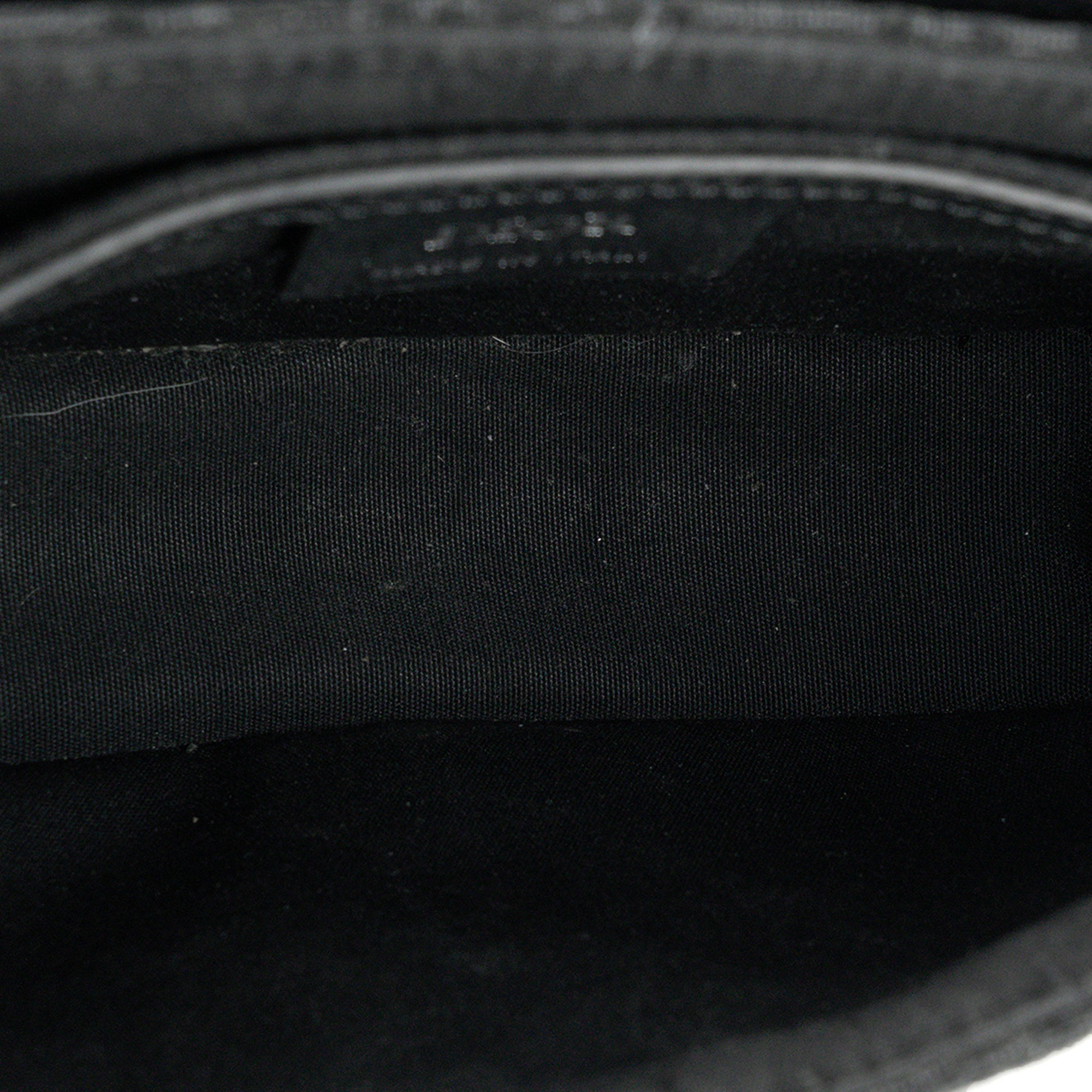 DIOR - Sac à bandoulière Messenger Saddle Dior en toile jacquard Dior Oblique et cuir grainé noir