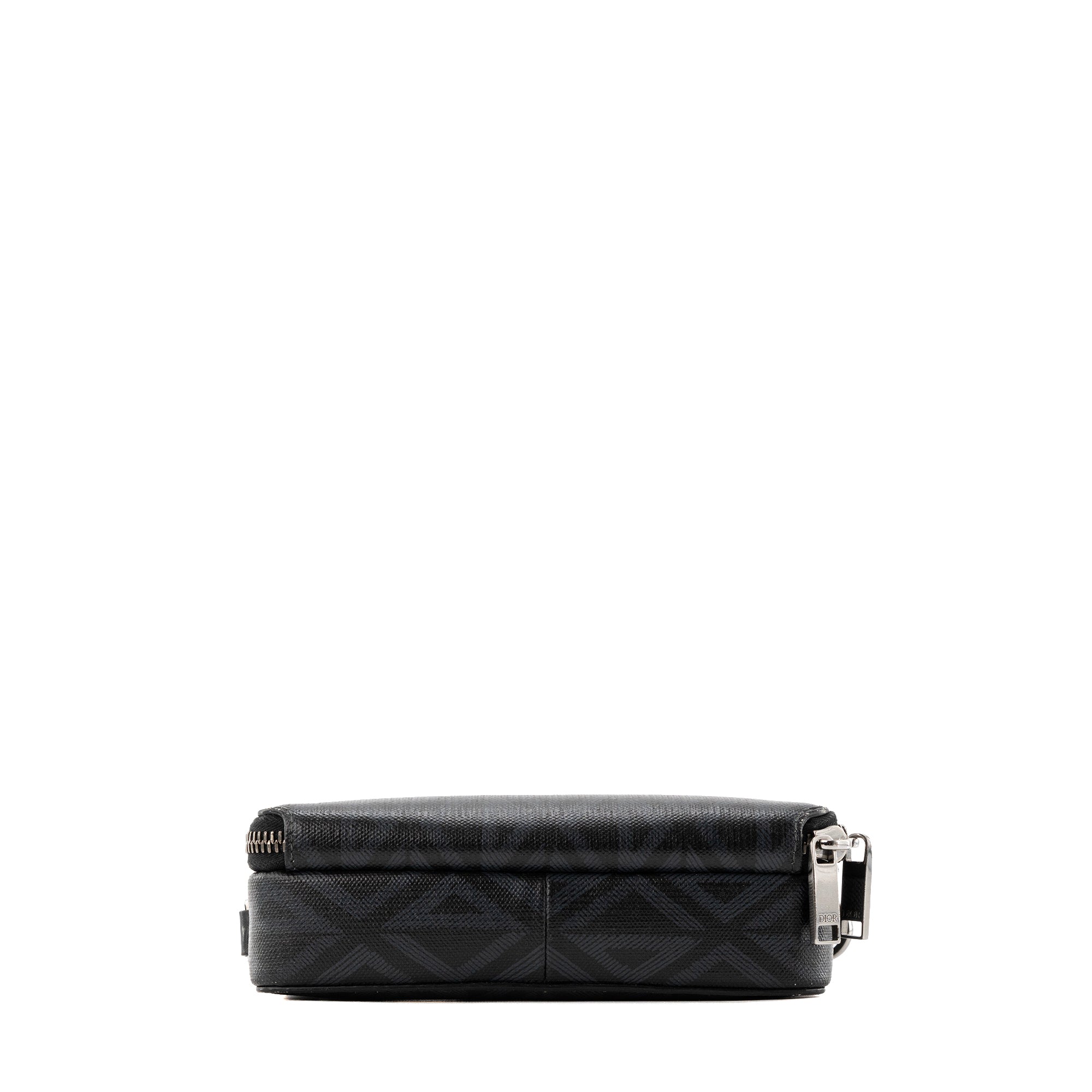 DIOR - Sac à bandoulière Messenger CD Diamonds Dior en en toile enduite noir et gris