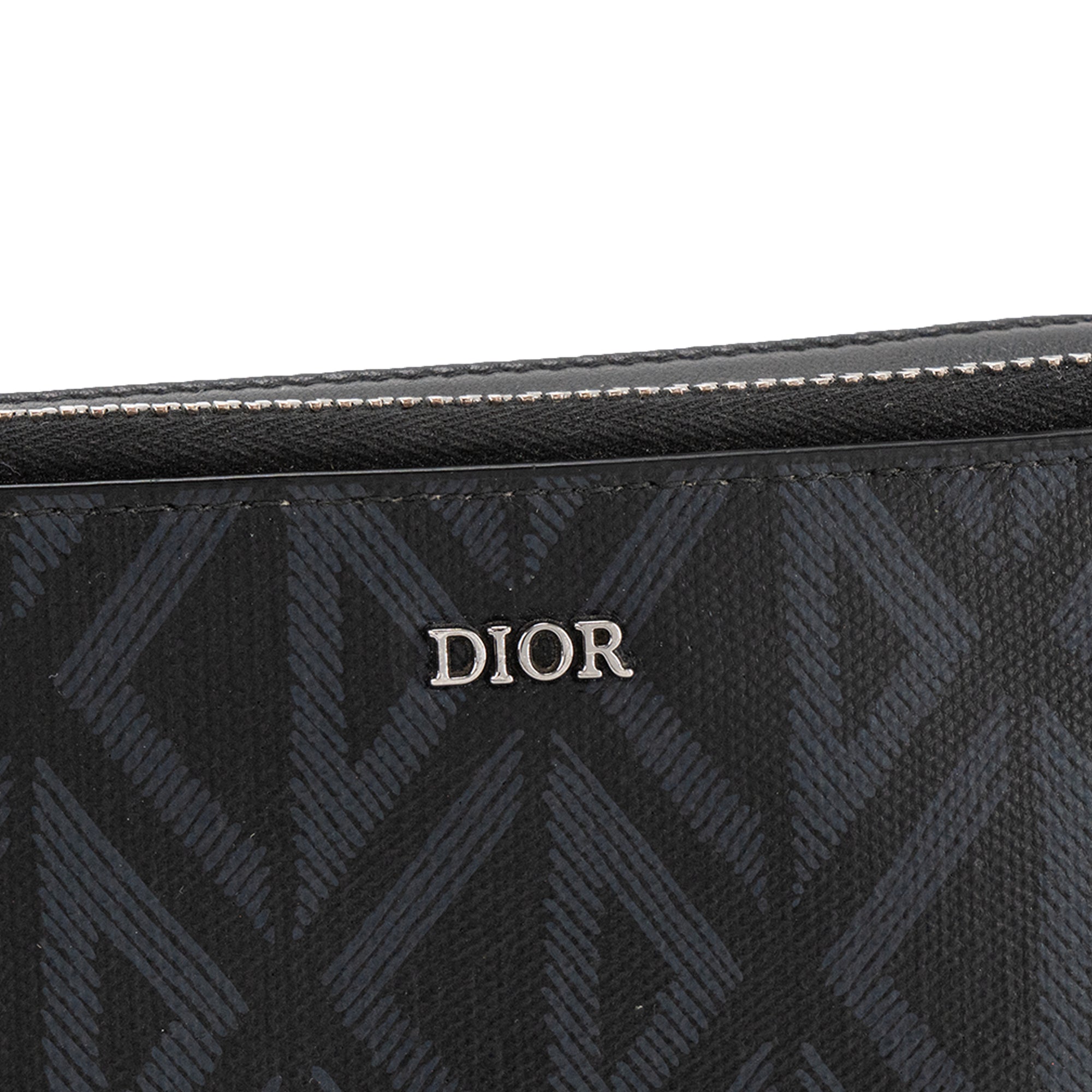DIOR - Sac à bandoulière Messenger CD Diamonds Dior en en toile enduite noir et gris