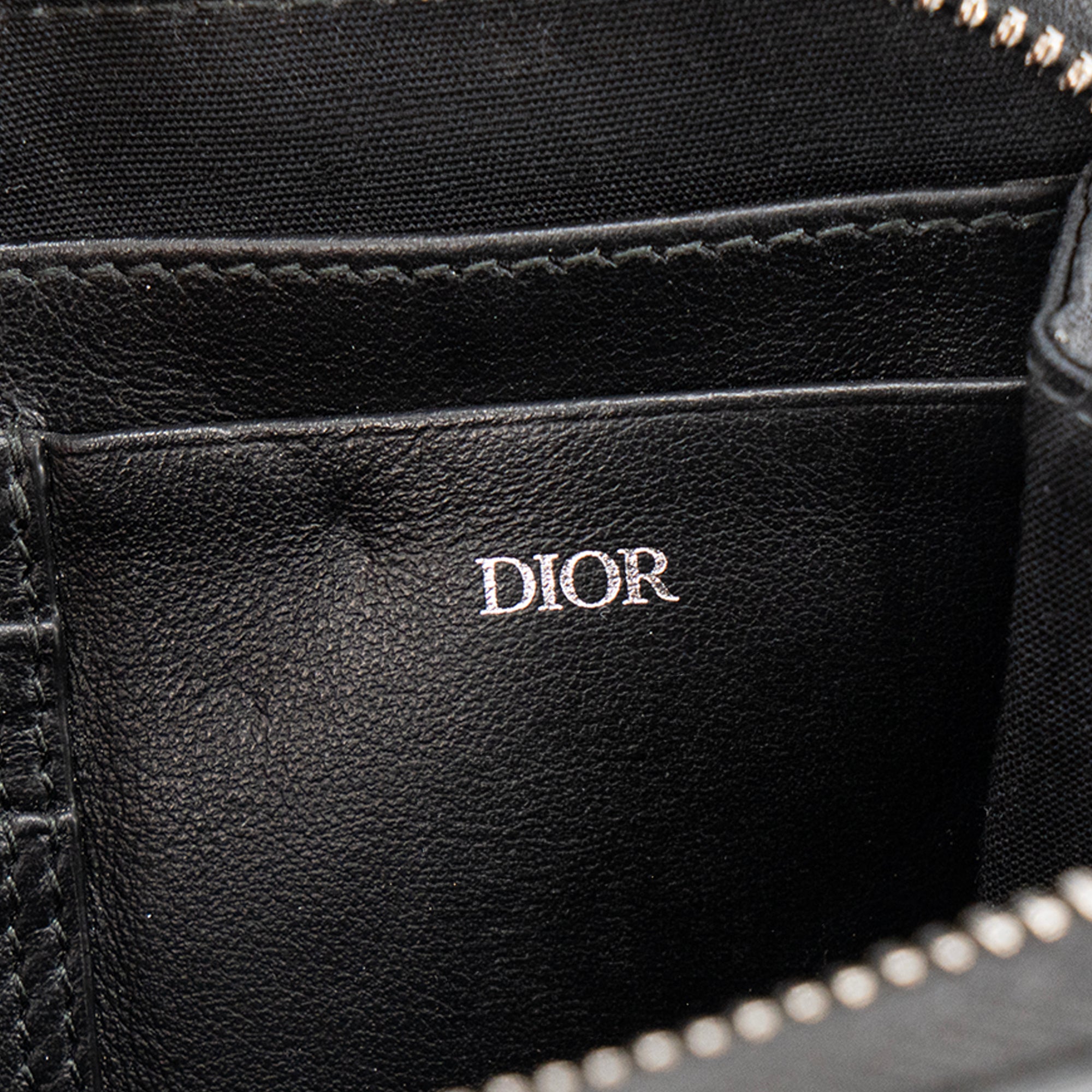 DIOR - Sac à bandoulière Messenger CD Diamonds Dior en en toile enduite noir et gris