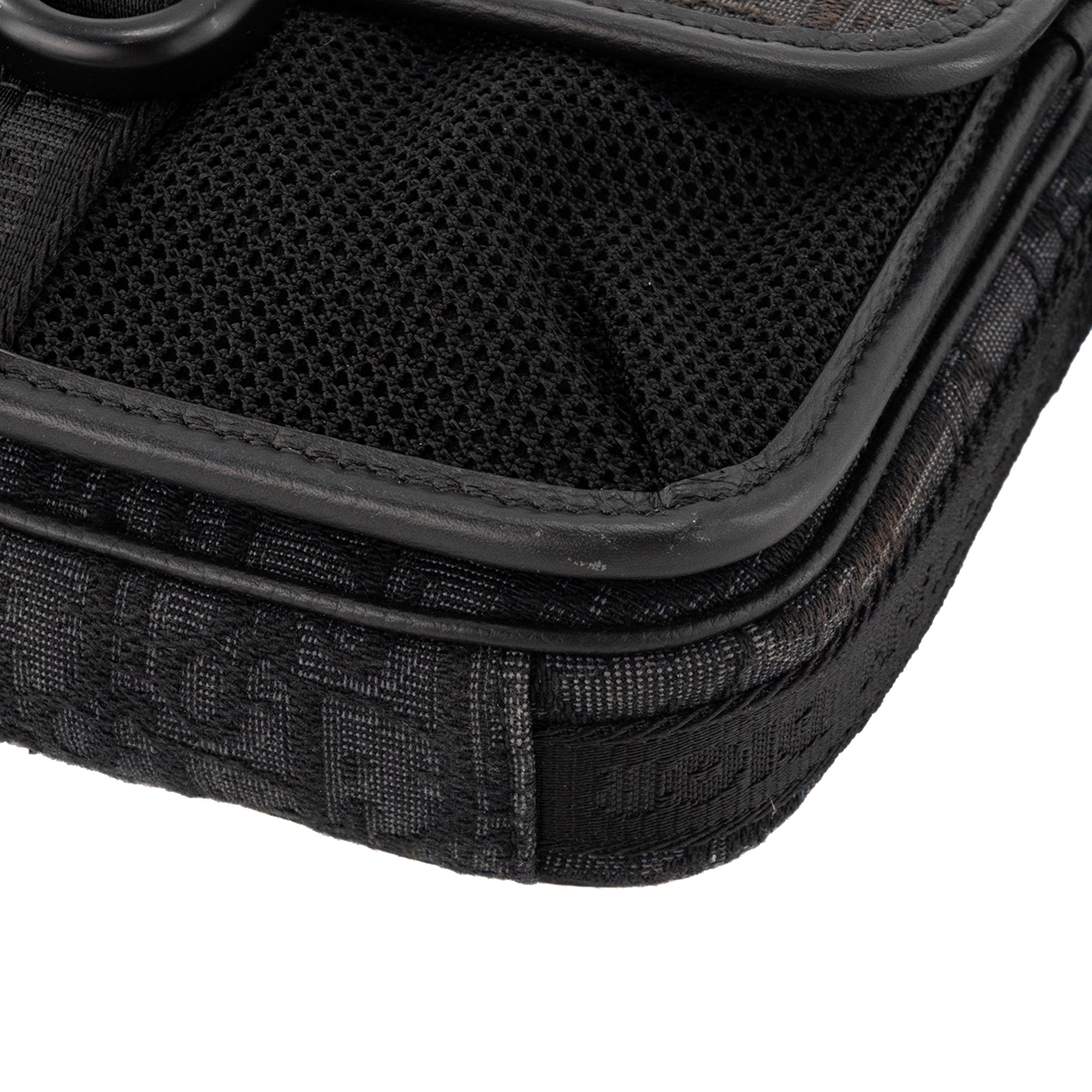 DIOR - Sac à bandoulière Messenger Pouch Dior en toile jacquard Dior Oblique noir