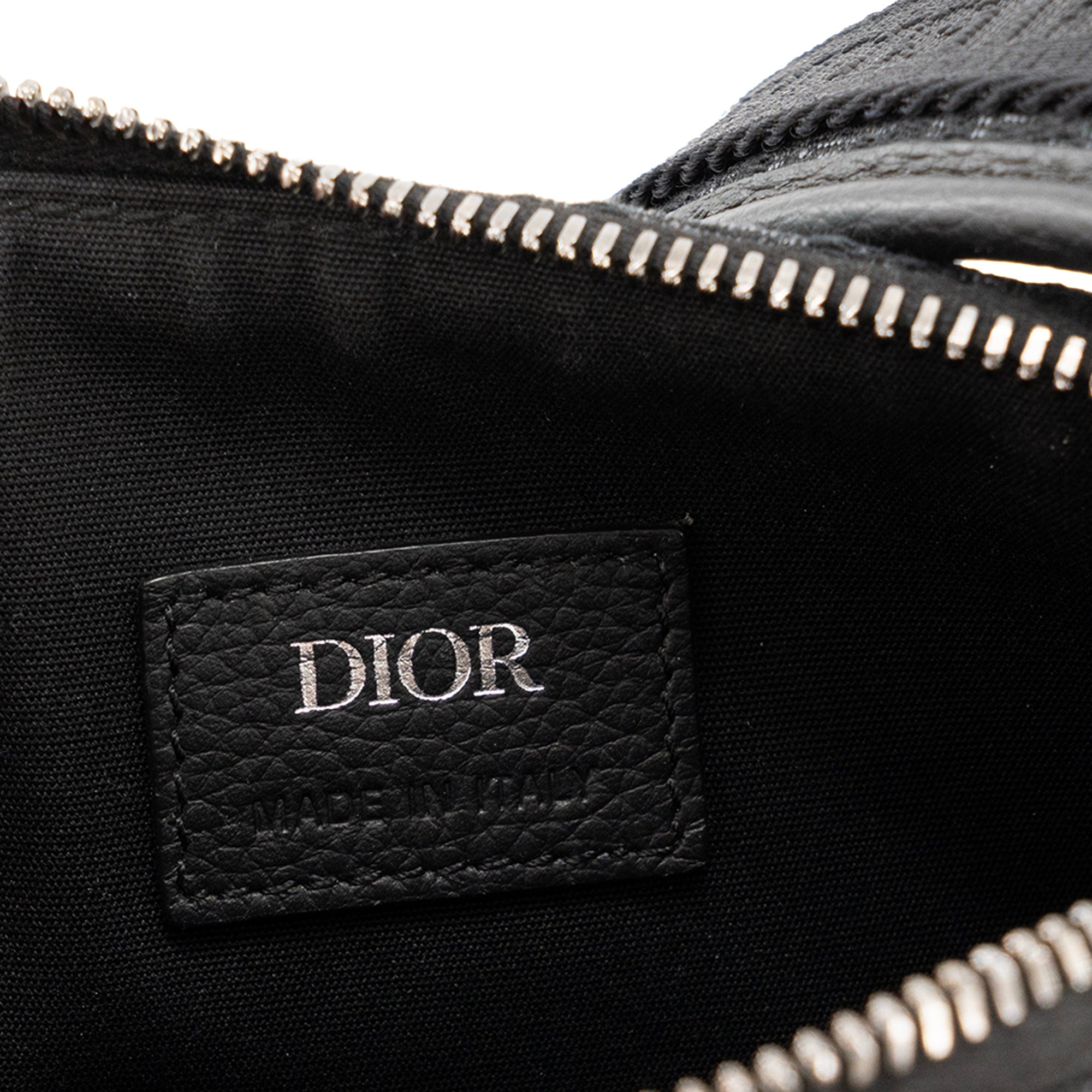 DIOR - Sac à bandoulière Messenger Pouch Dior en toile jacquard Dior Oblique noir