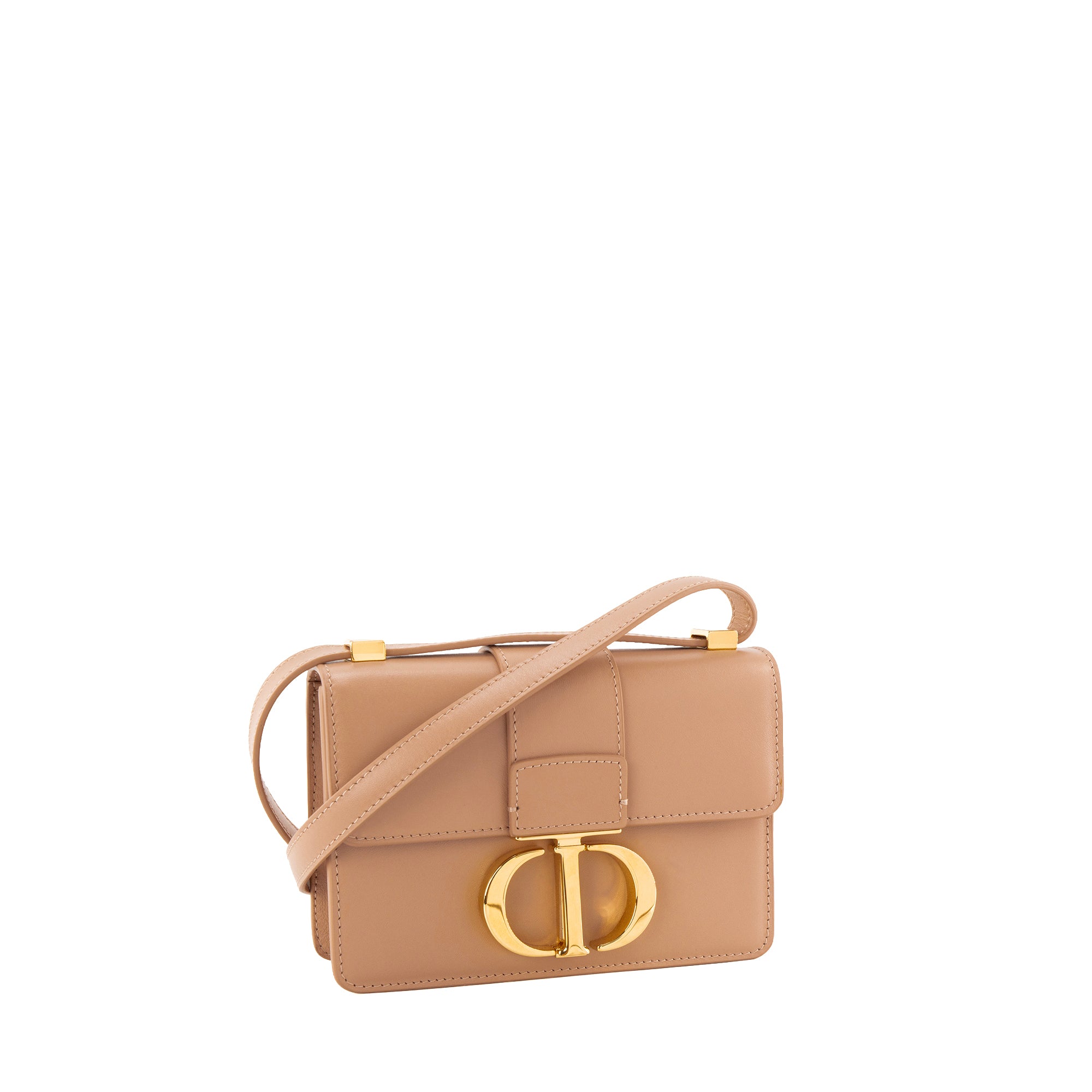 DIOR - Sac à bandoulière Micro 30 Montaigne Dior en cuir lisse rose