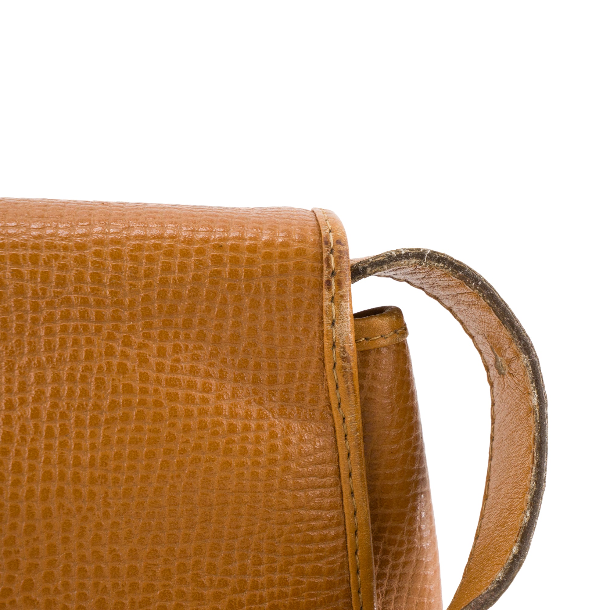 DIOR - Sac à bandoulière Minaudière Dior en cuir grainé marron vintage