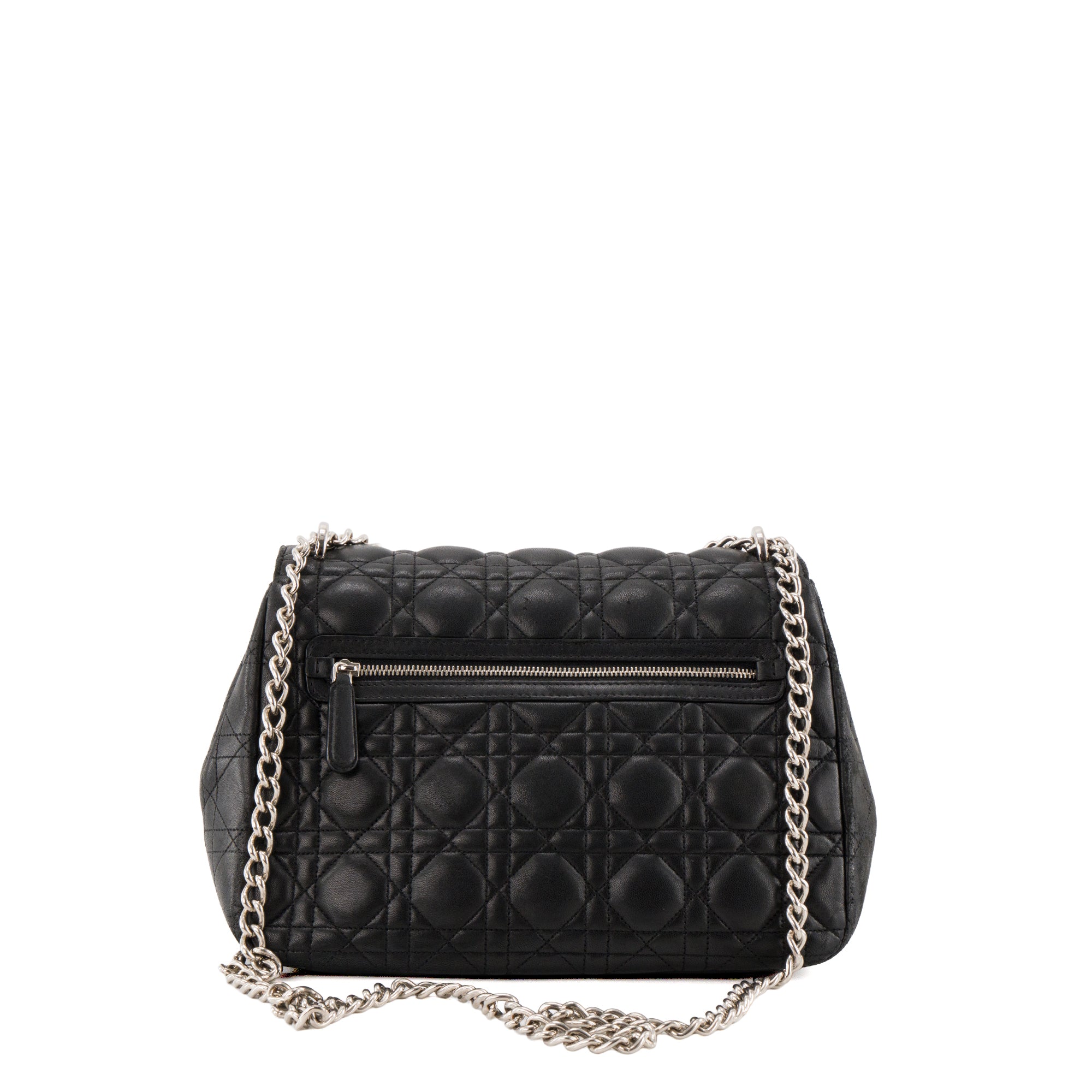 DIOR - Sac à bandoulière Miss Dior en cuir lisse noir