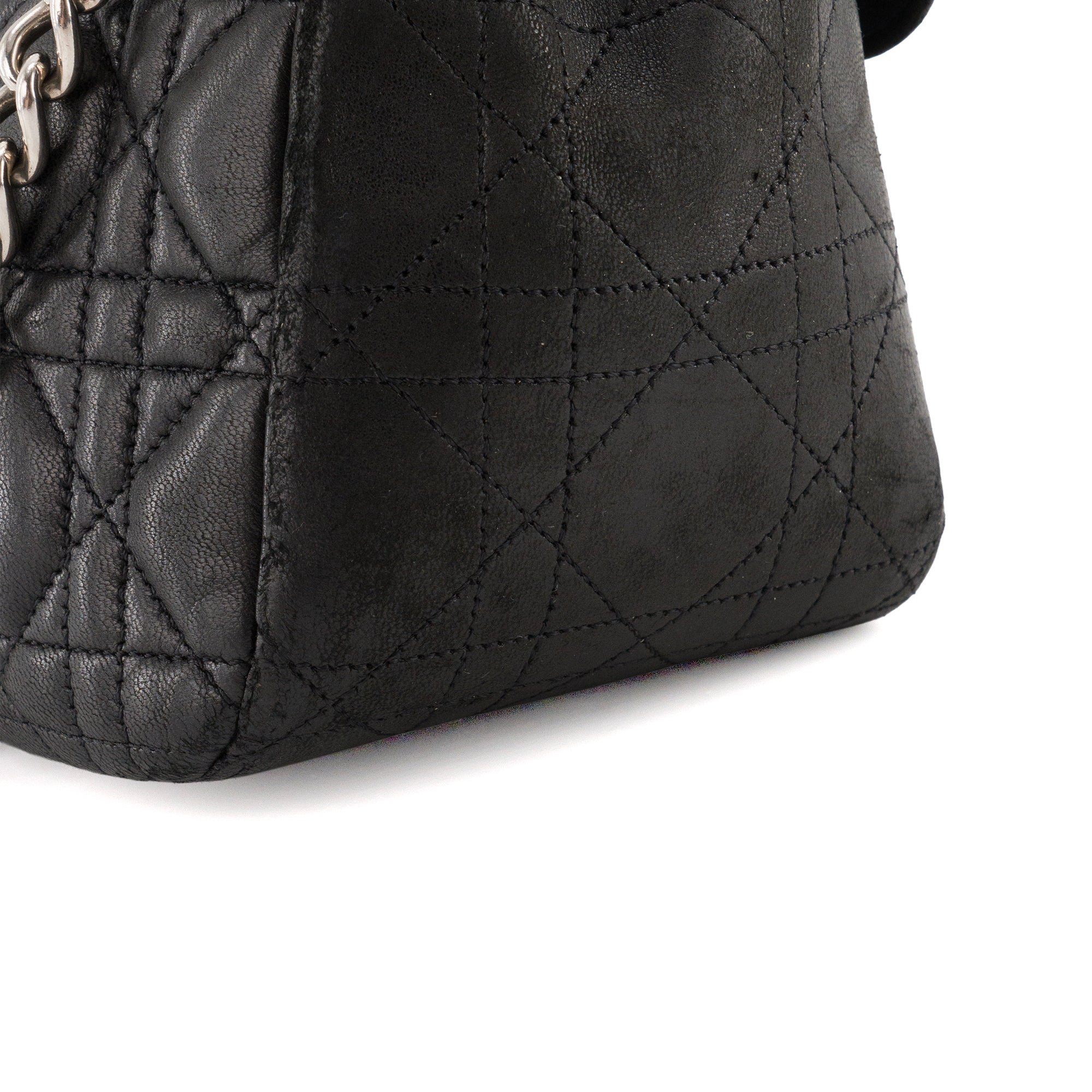 DIOR - Sac à bandoulière Miss Dior en cuir lisse noir