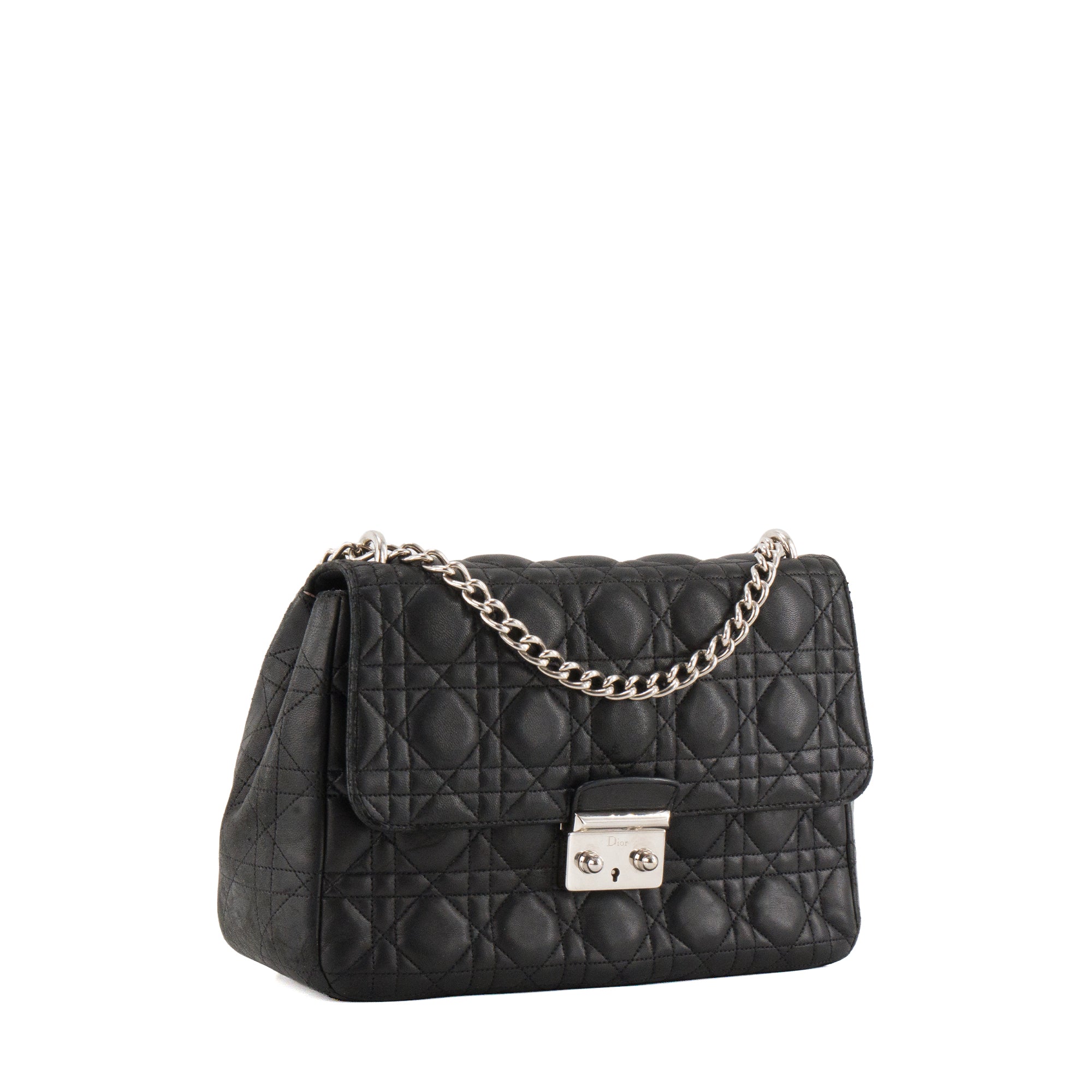 DIOR - Sac à bandoulière Miss Dior en cuir lisse noir