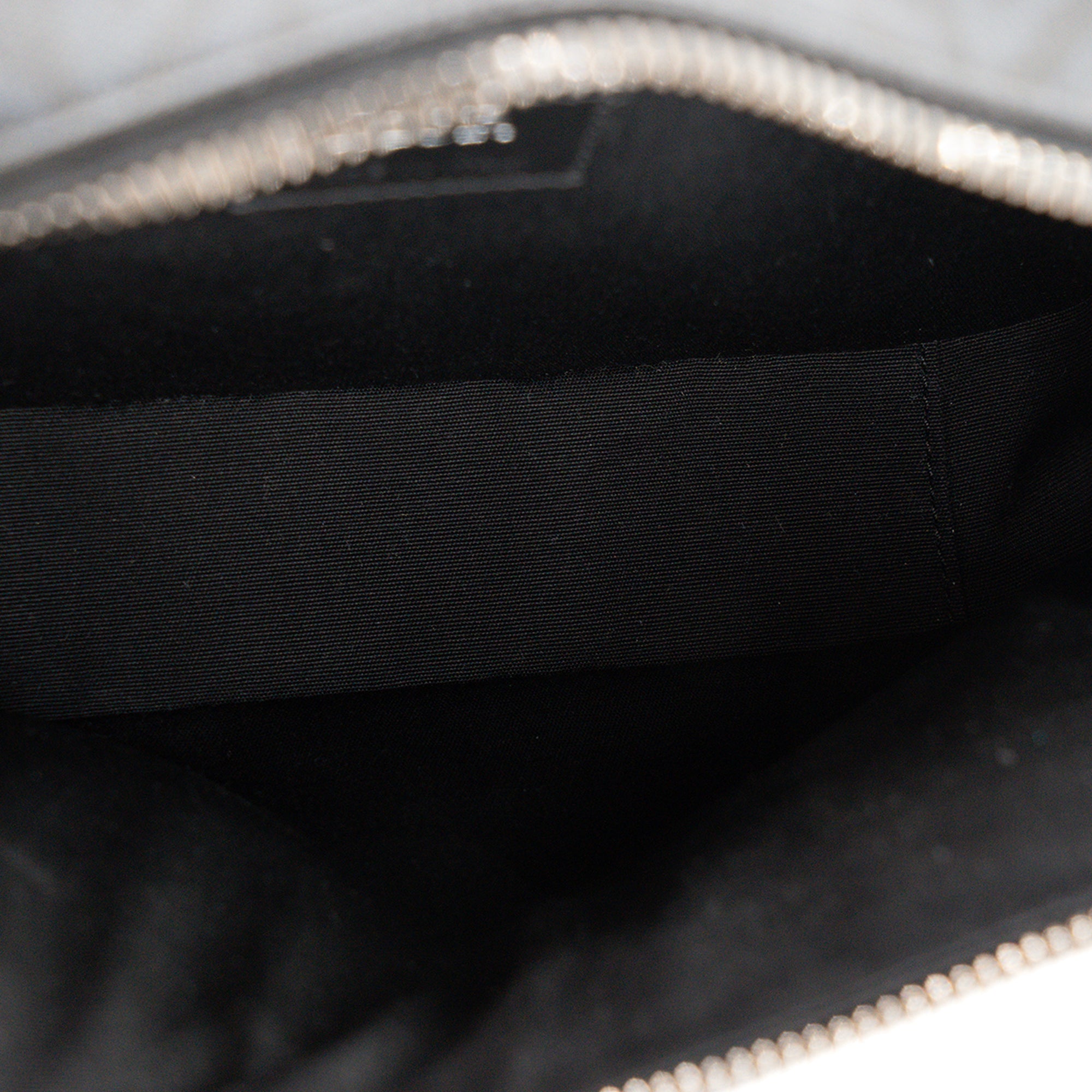 DIOR - Sac à bandoulière Safari Diamond Dior en toile enduite noire et grise