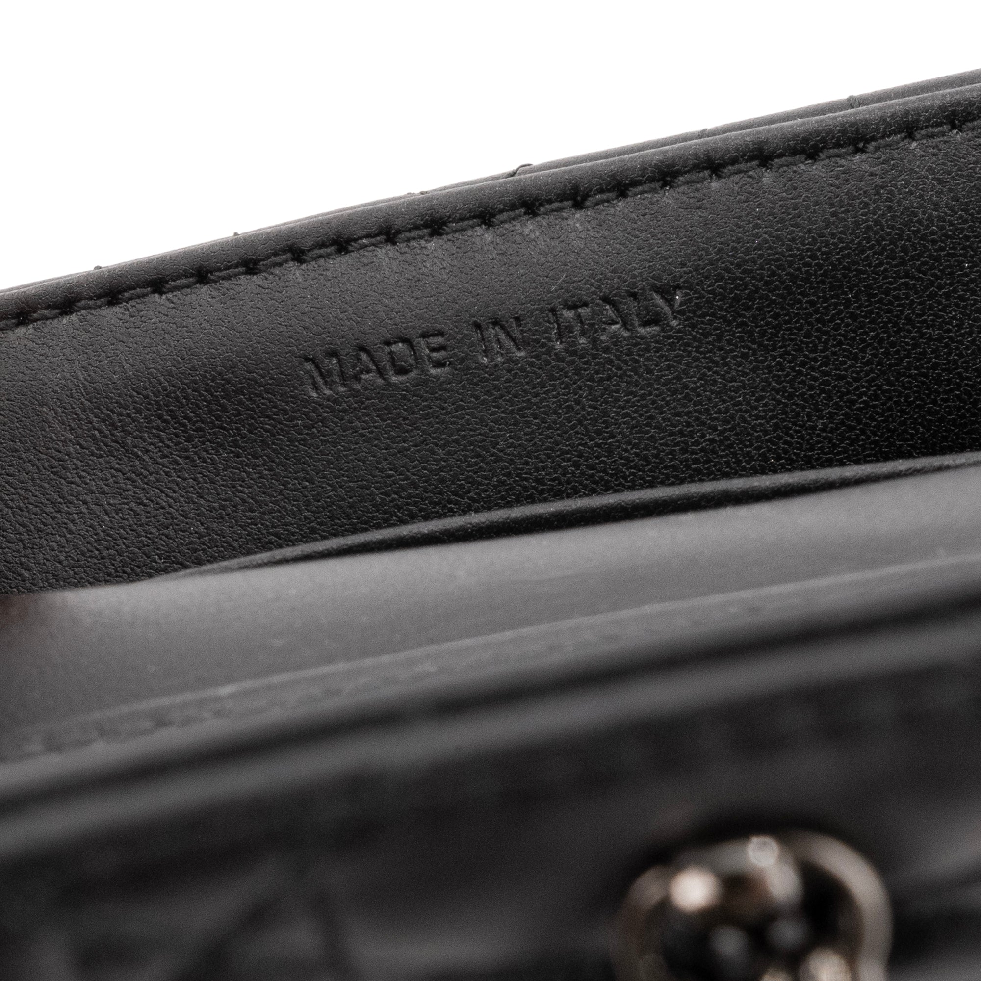 DIOR - Sac à bandoulière Talk My Dior en cuir cannage noir