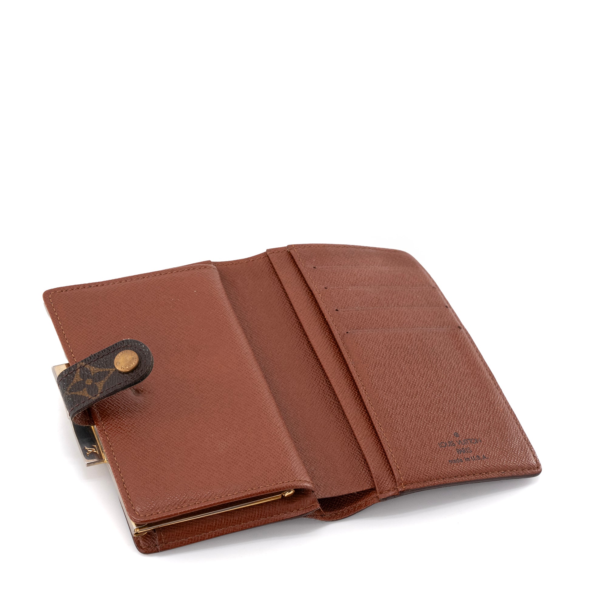 LOUIS VUITTON - Portefeuille Viennois Louis Vuitton en toile enduite monogrammée vintage