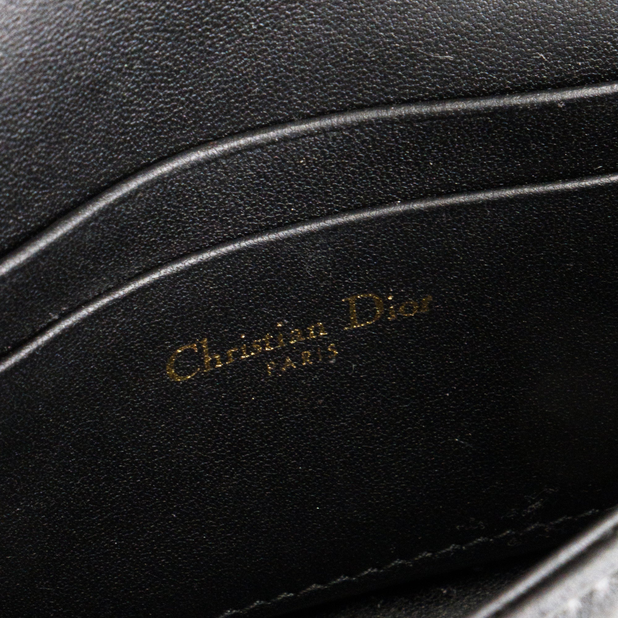 DIOR - Sac à bandoulière Talk My Dior en cuir lisse noir