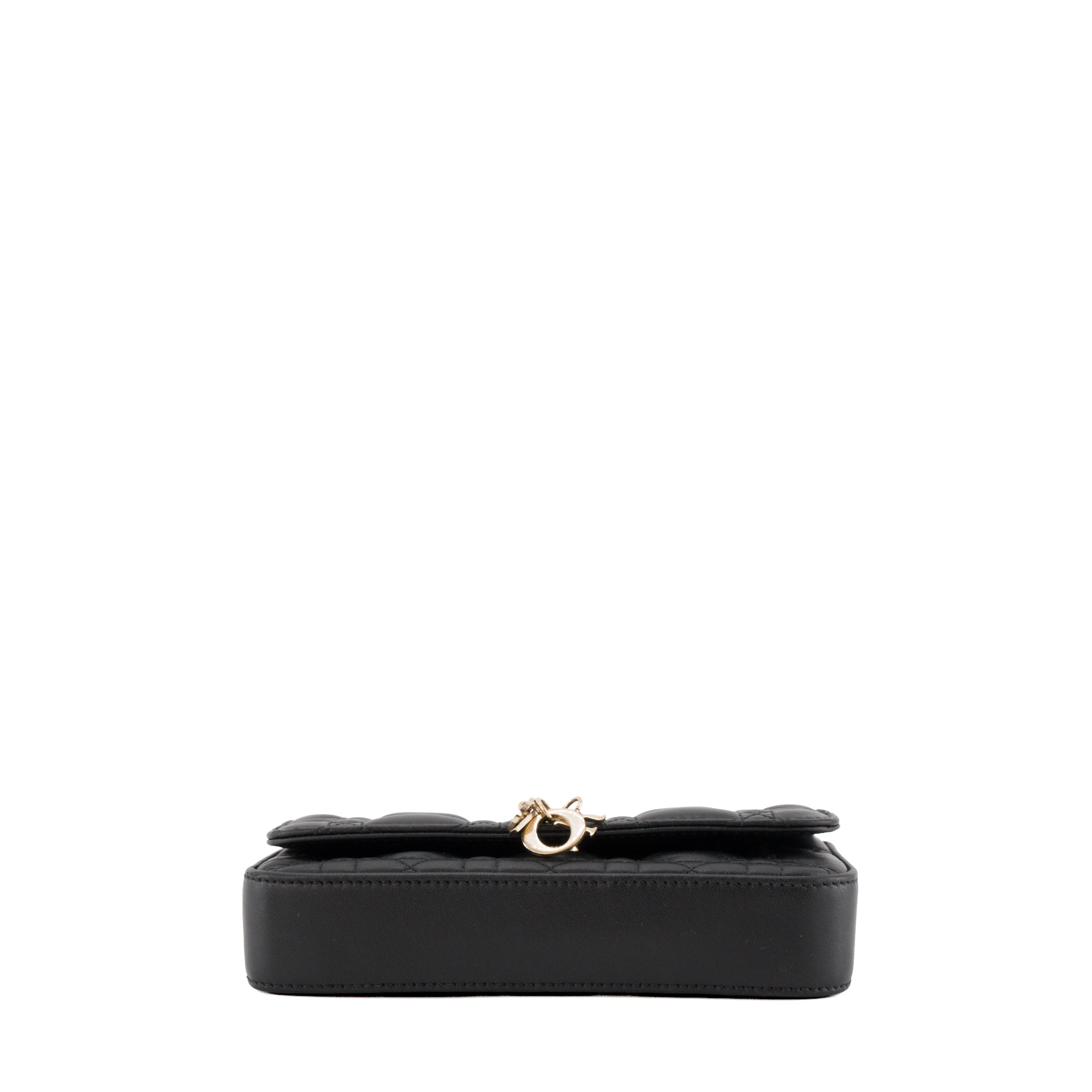 DIOR - Sac à bandoulière Talk My Dior en cuir lisse noir