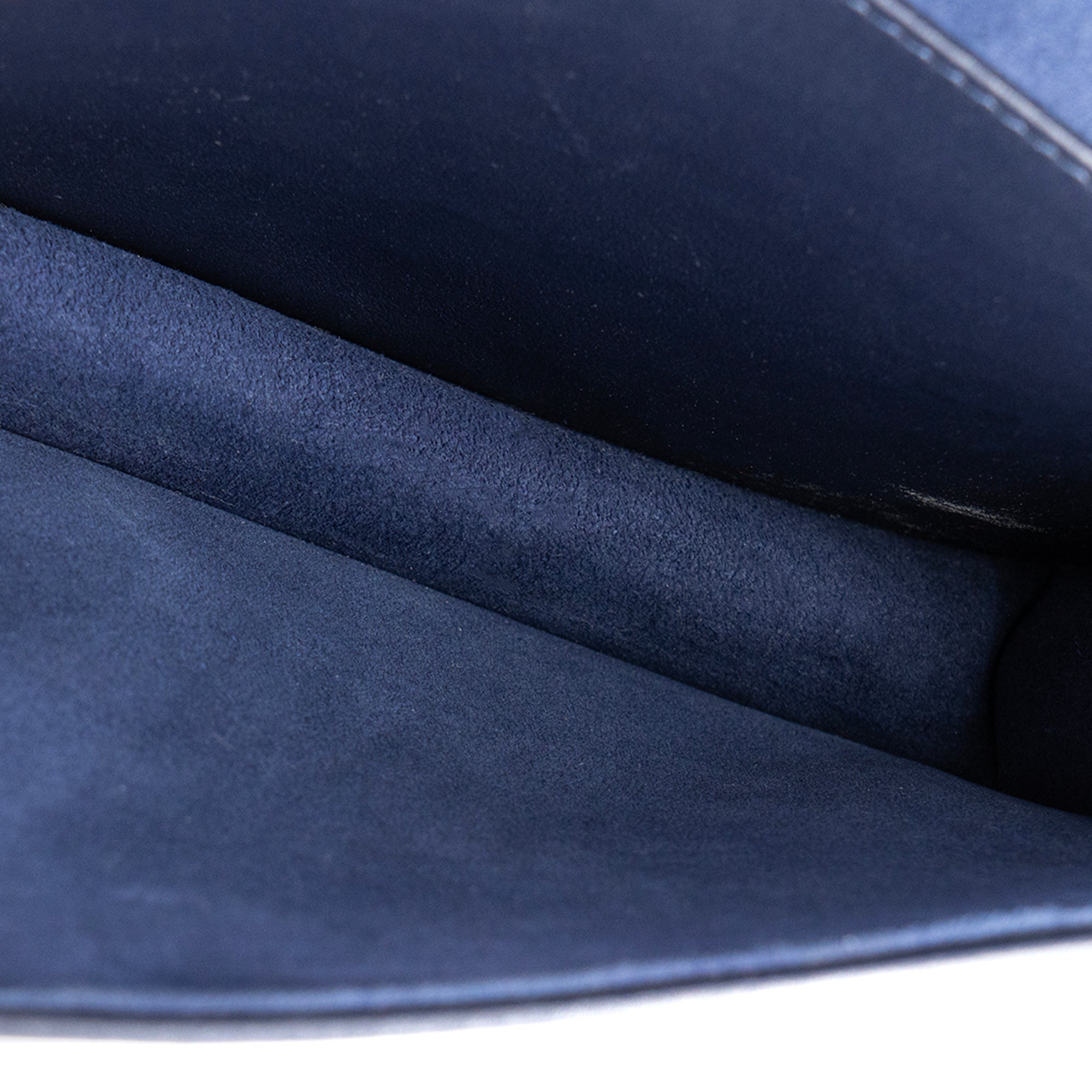 DIOR - Sac à bandoulière Lady Dior Wallet en cuir violet et bleu marine