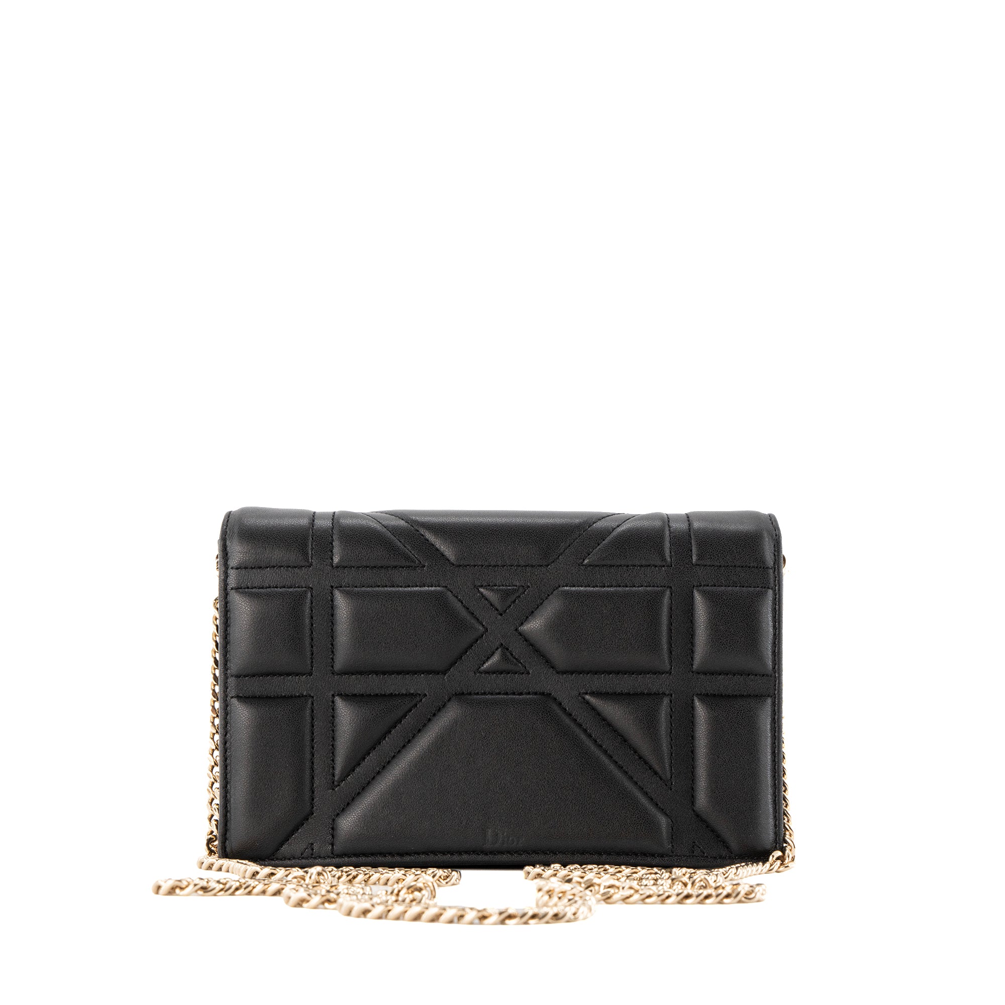 DIOR - Sac à bandoulière Diorama Dior en cuir lisse noir