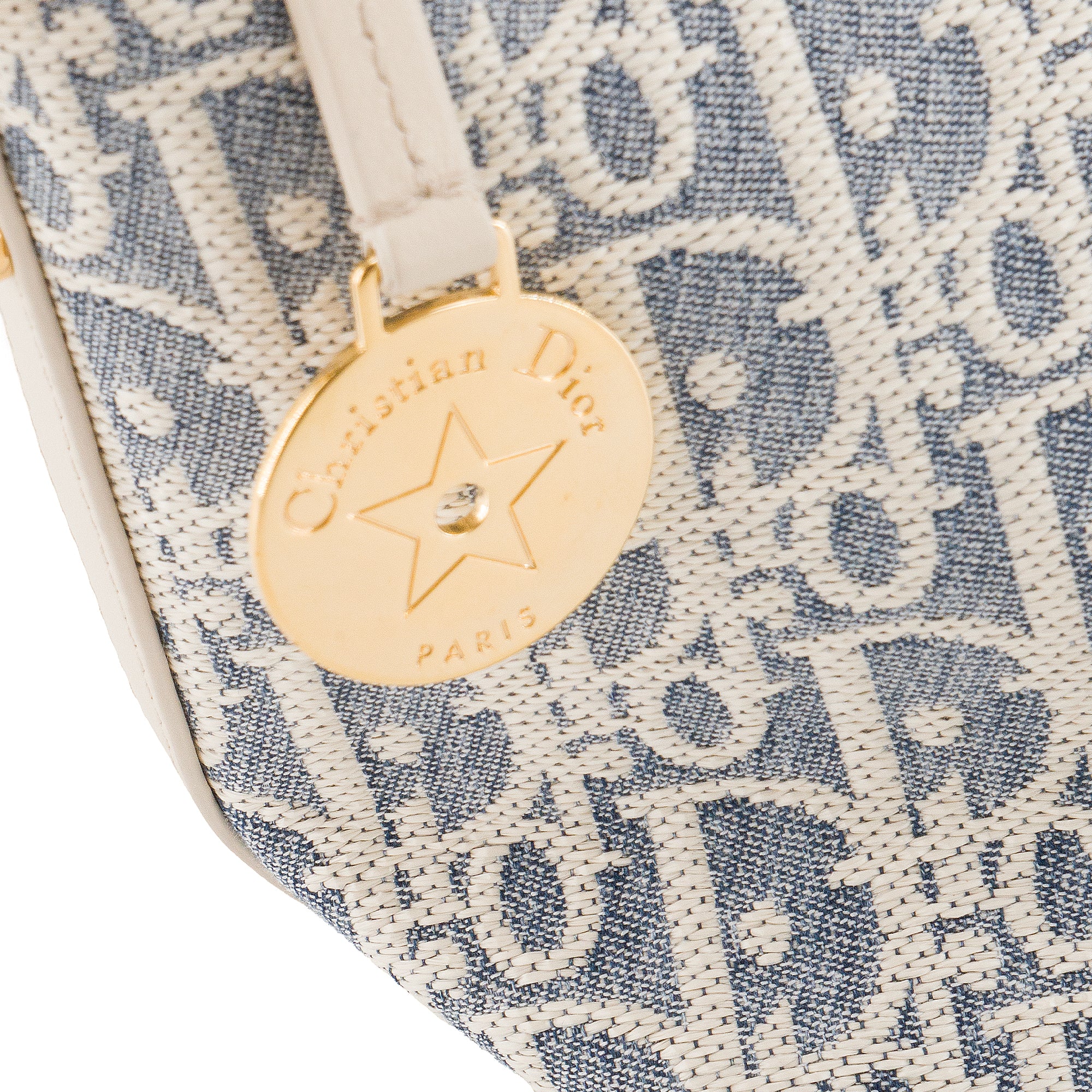 DIOR - Sac à épaule Hobo Diorstar Dior en toile denim bleu