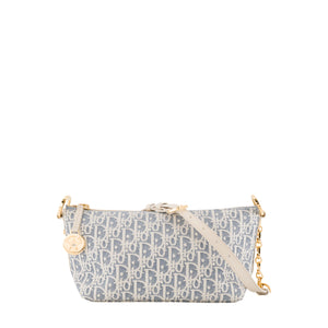 DIOR - Sac à épaule Hobo Diorstar Dior en toile denim bleu