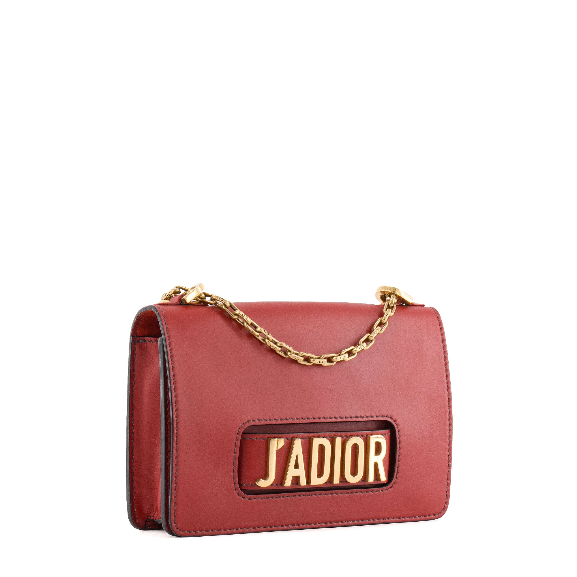 DIOR - Sac à épaule J'Adior Dior en cuir rouge