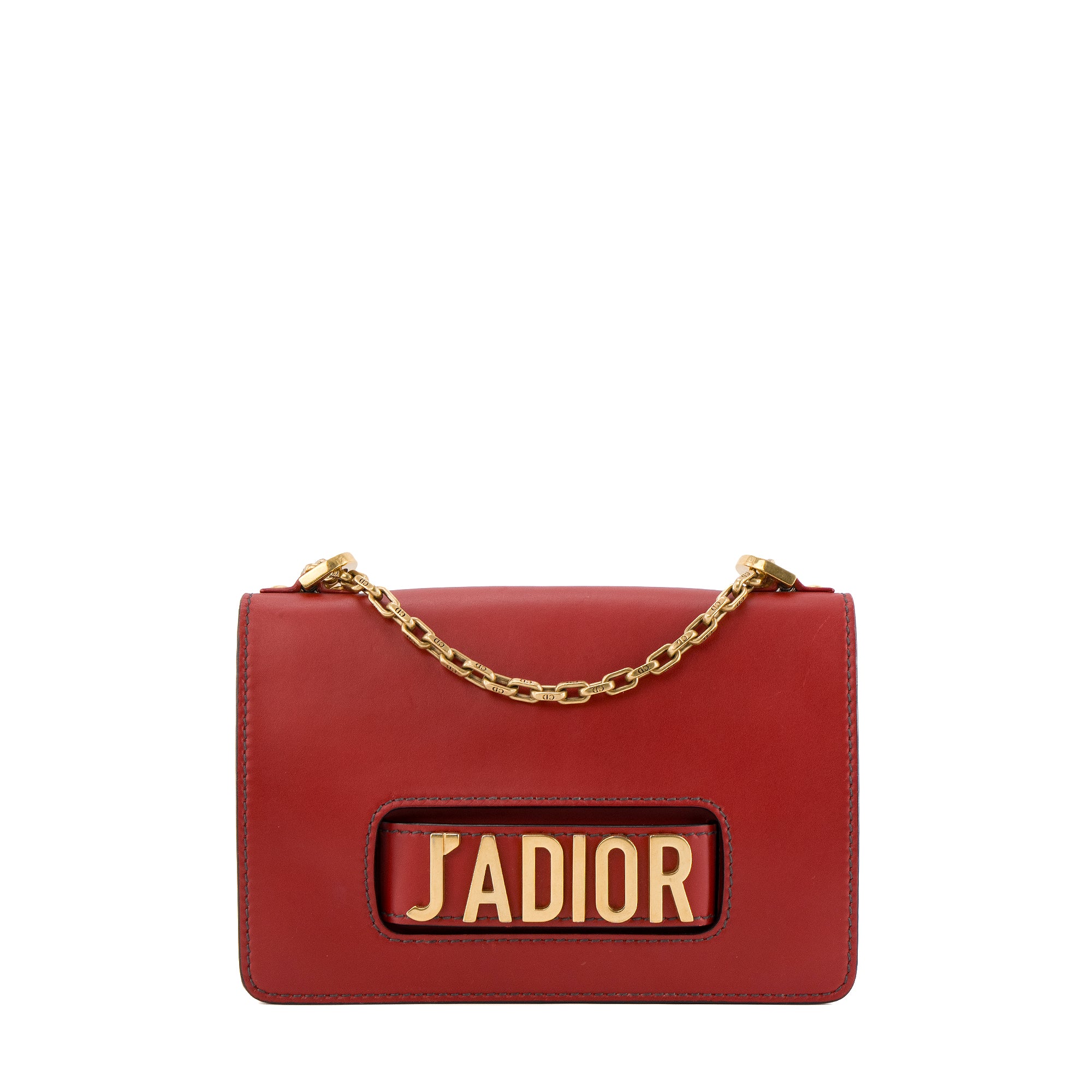 DIOR - Sac à épaule J'Adior Dior en cuir rouge