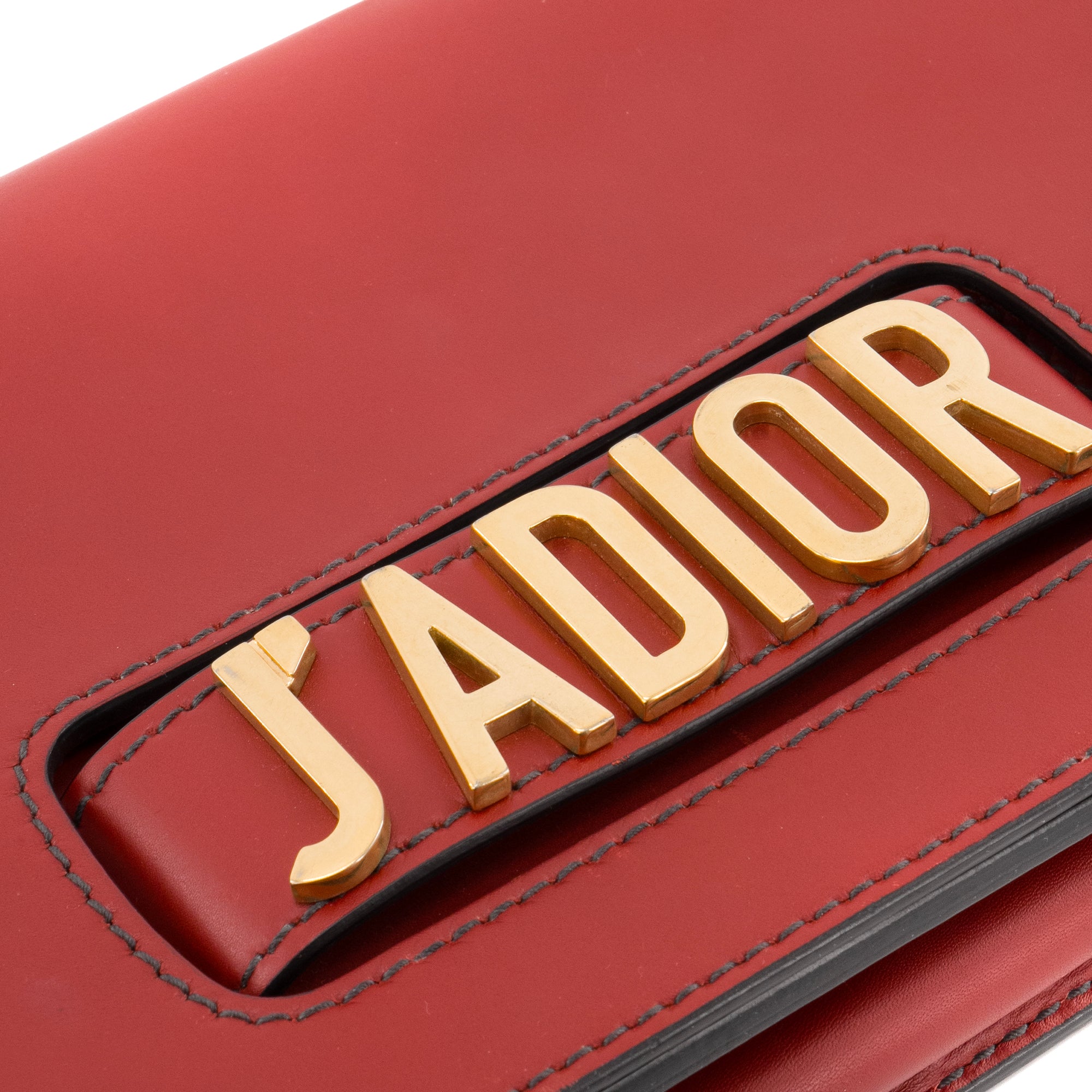 DIOR - Sac à épaule J'Adior Dior en cuir rouge