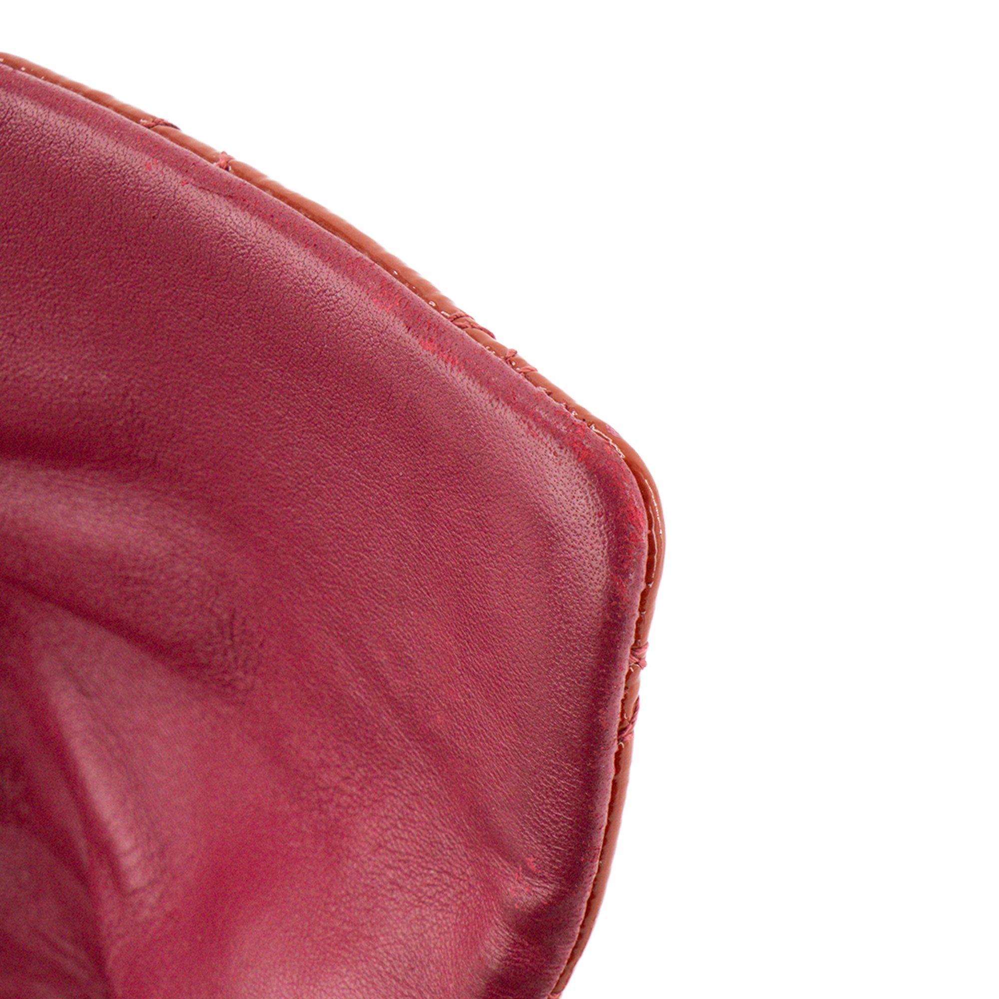 DIOR - Sac à épaule Miss dior en cuir cannage verni rouge