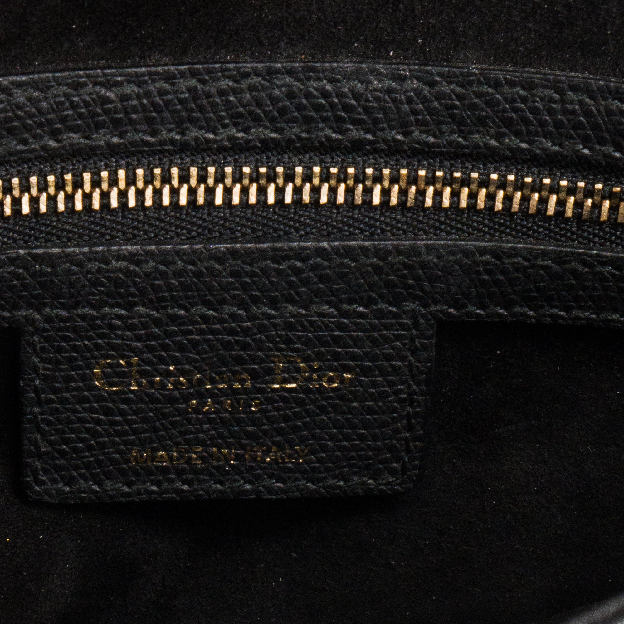 DIOR - Sac à épaule Saddle Dior en cuir grainé noir