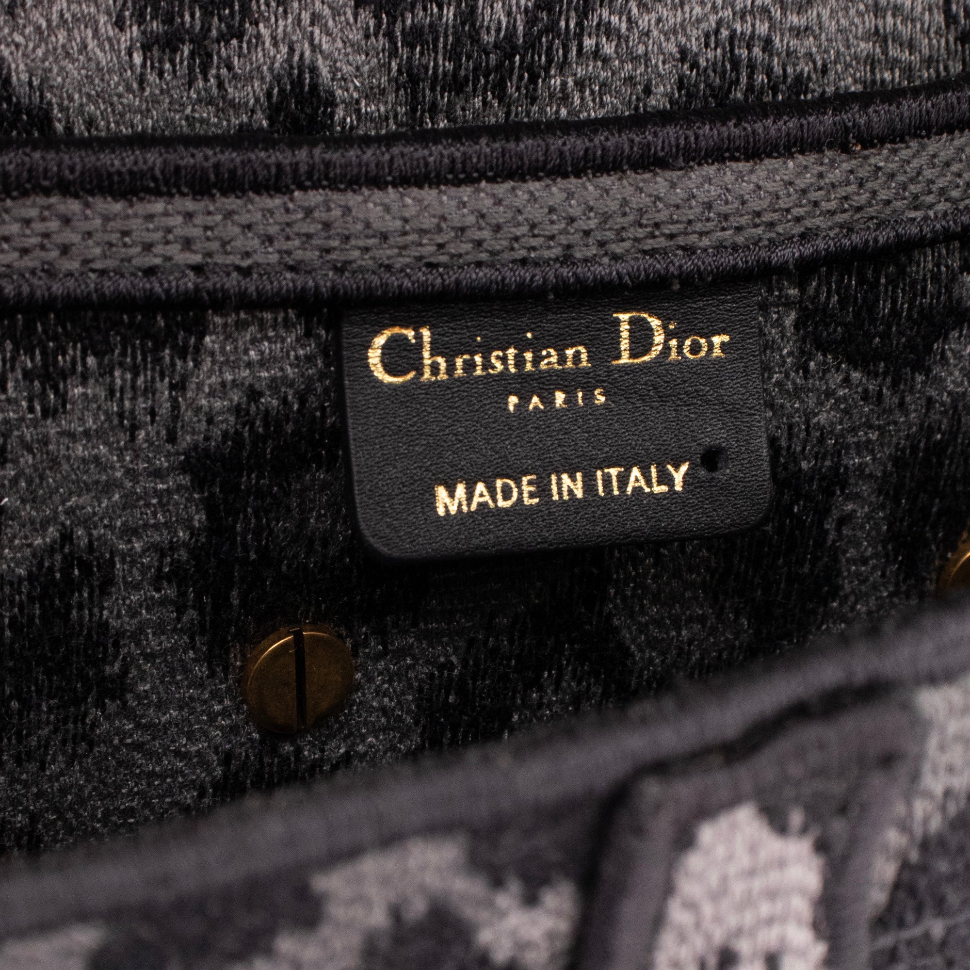 DIOR - Sac à épaule Saddle Dior en toile grise léopard édition limitée