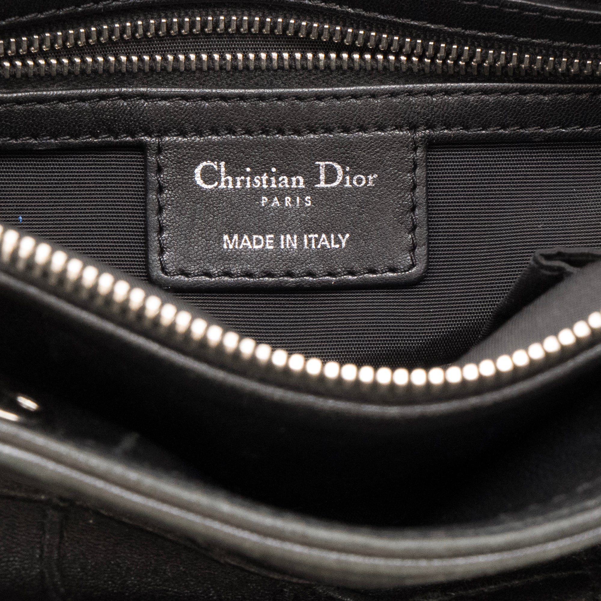 DIOR - Sac à main Granville Dior en cuir noir