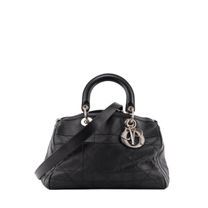 DIOR - Sac à main Granville Dior en cuir noir