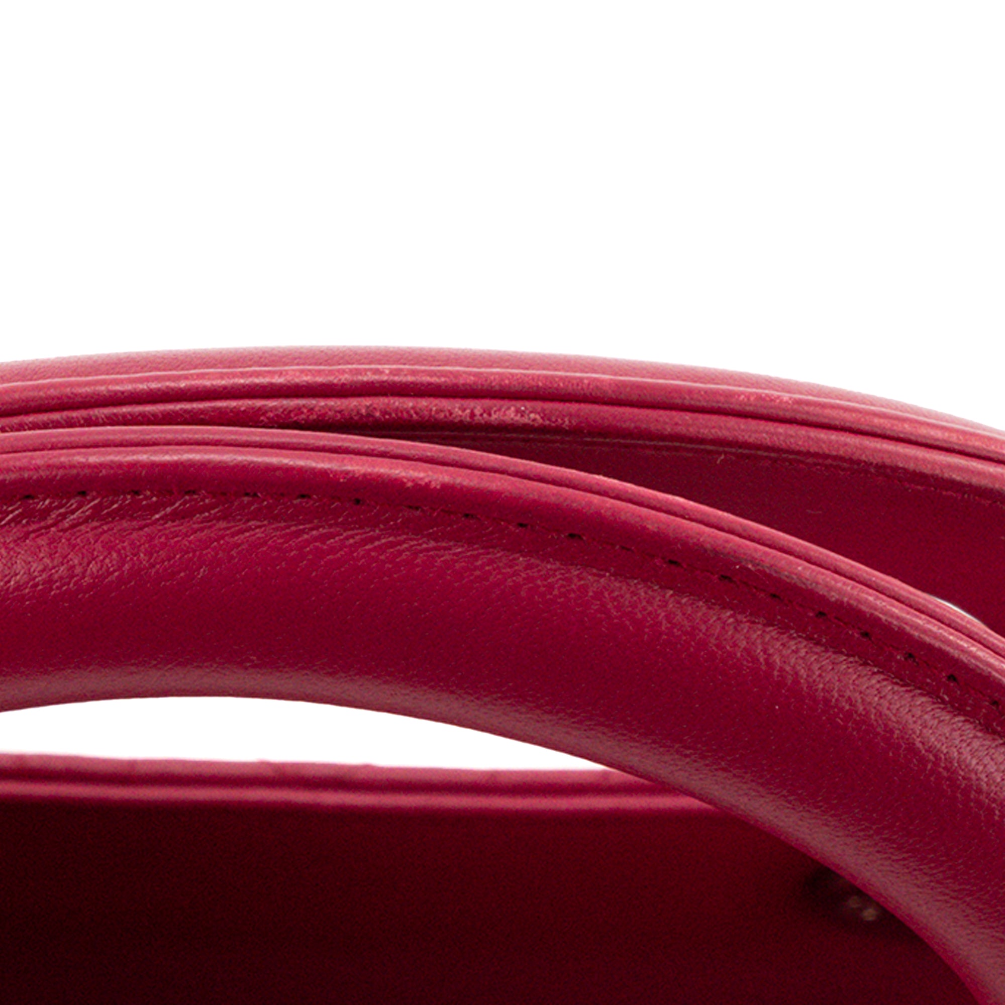 DIOR - Sac à main Lady Dior medium en cuir cannage rose