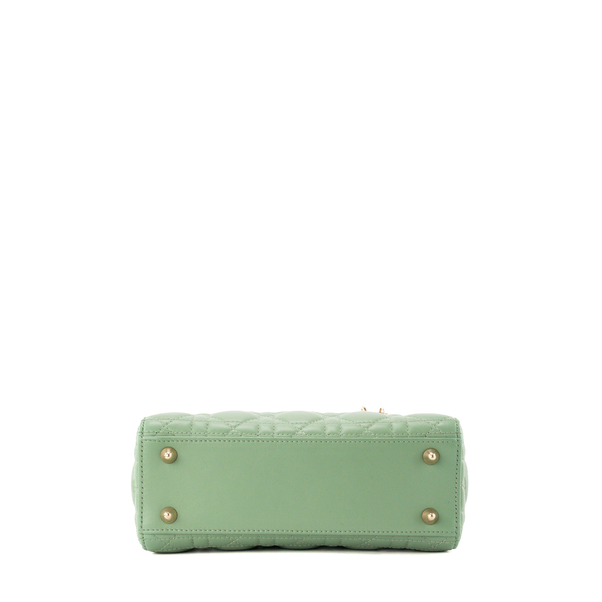 DIOR - Sac à main Lady Dior My ABC Small en cuir cannage vert