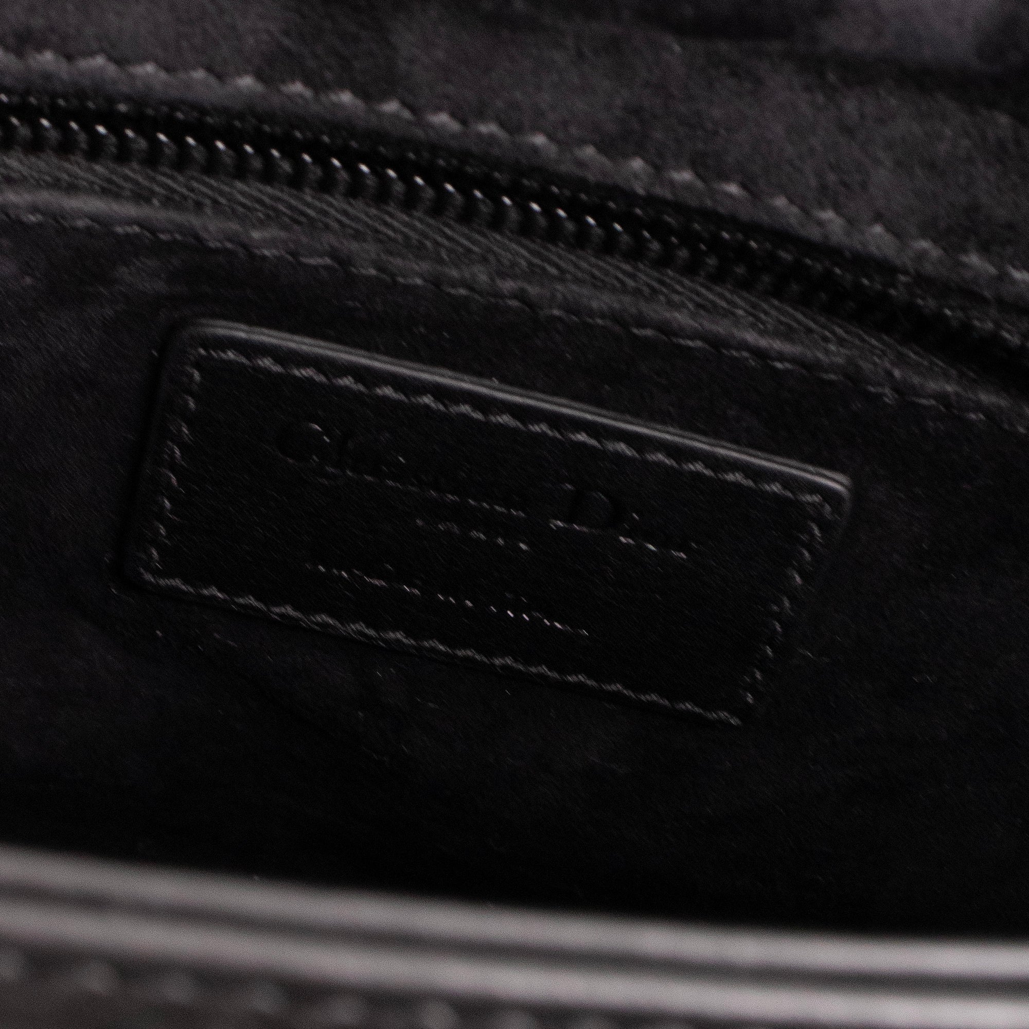 DIOR - Lady Dior My ABCDior Small handbag in black diamond cannage leather