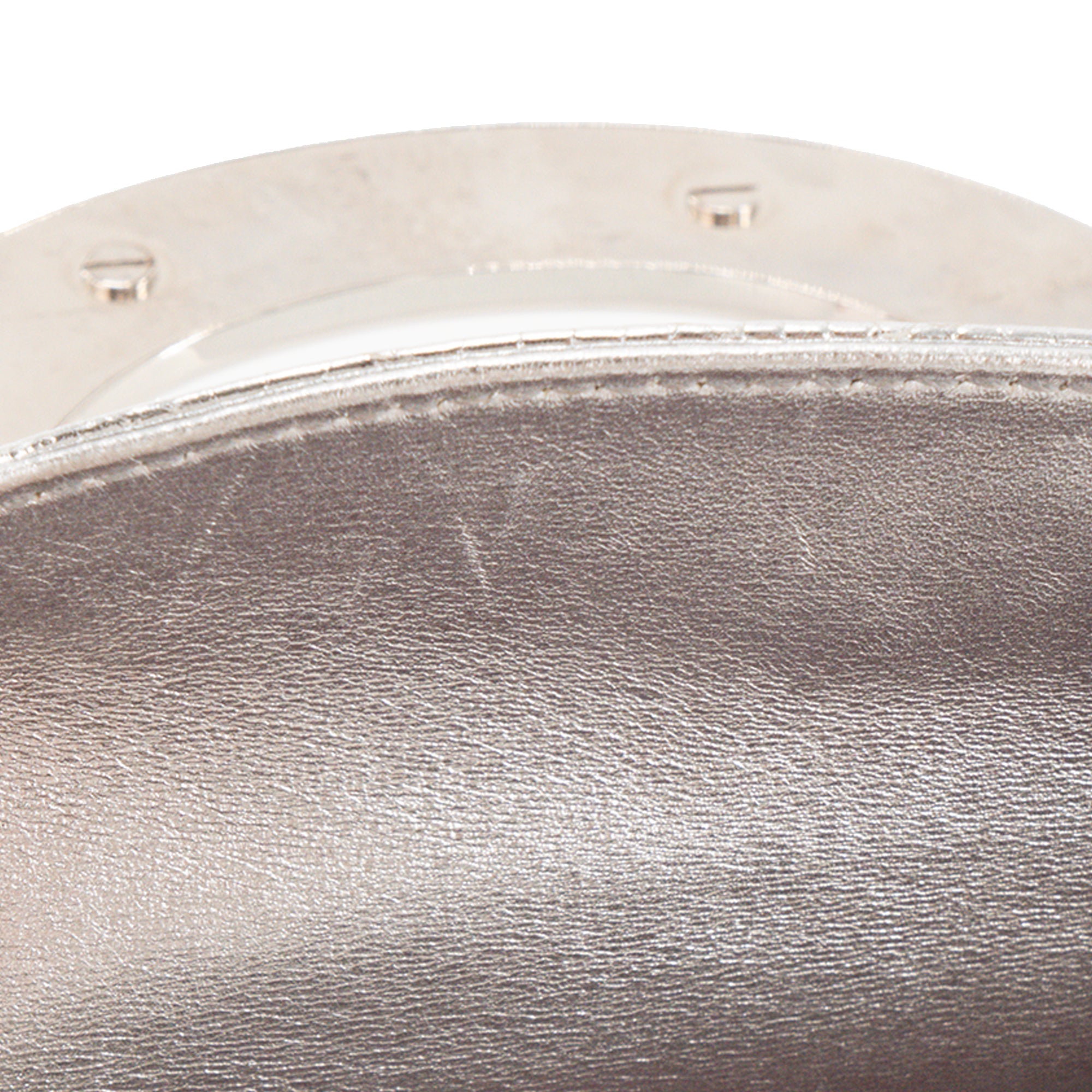 DIOR - Sac à bandoulière Lady Dior Mini en cuir exotique lézard argenté édition limitée