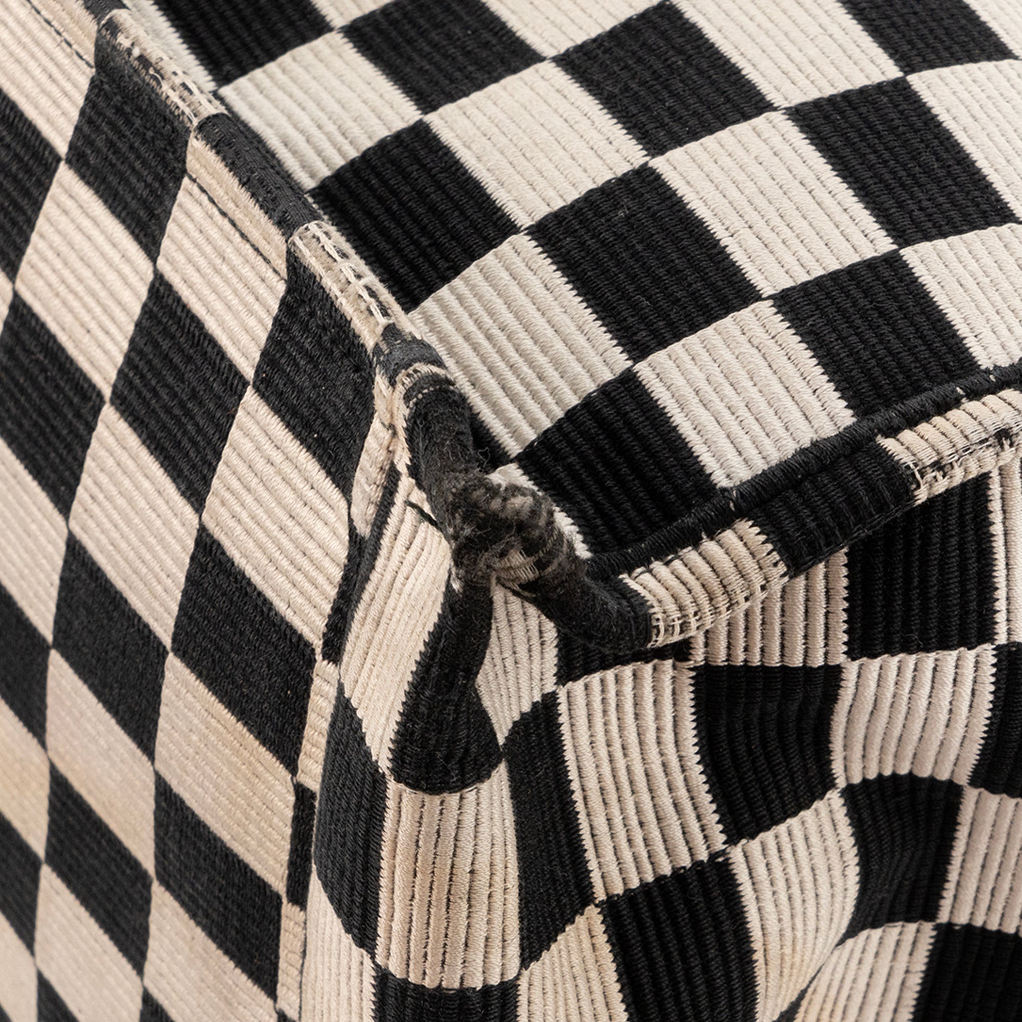 DIOR - Sac cabas Book Tote large Dior en toile damier noire et blanche