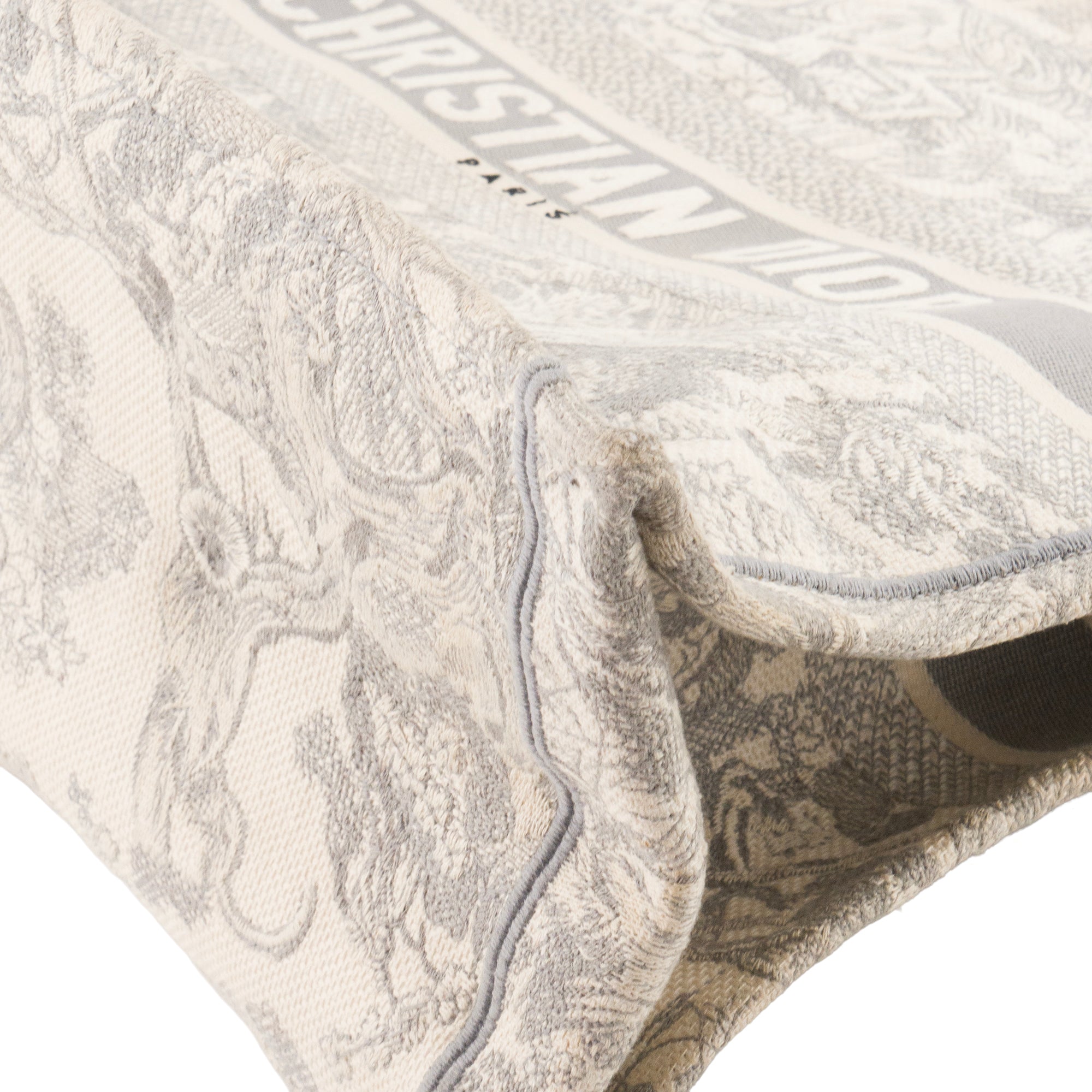 DIOR - Sac cabas Book Tote large Dior en toile de jouy grise