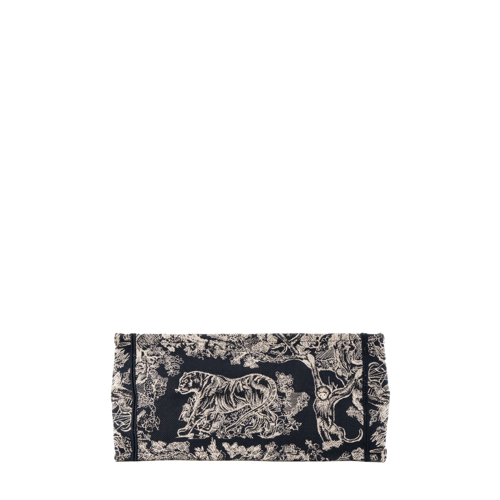 DIOR - Sac Cabas Book Tote Medium Dior en toile de Jouy beige et bleue