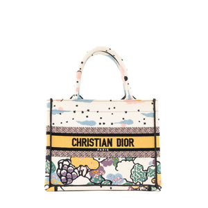 DIOR - Sac cabas Book Tote small Dior en toile multicolore