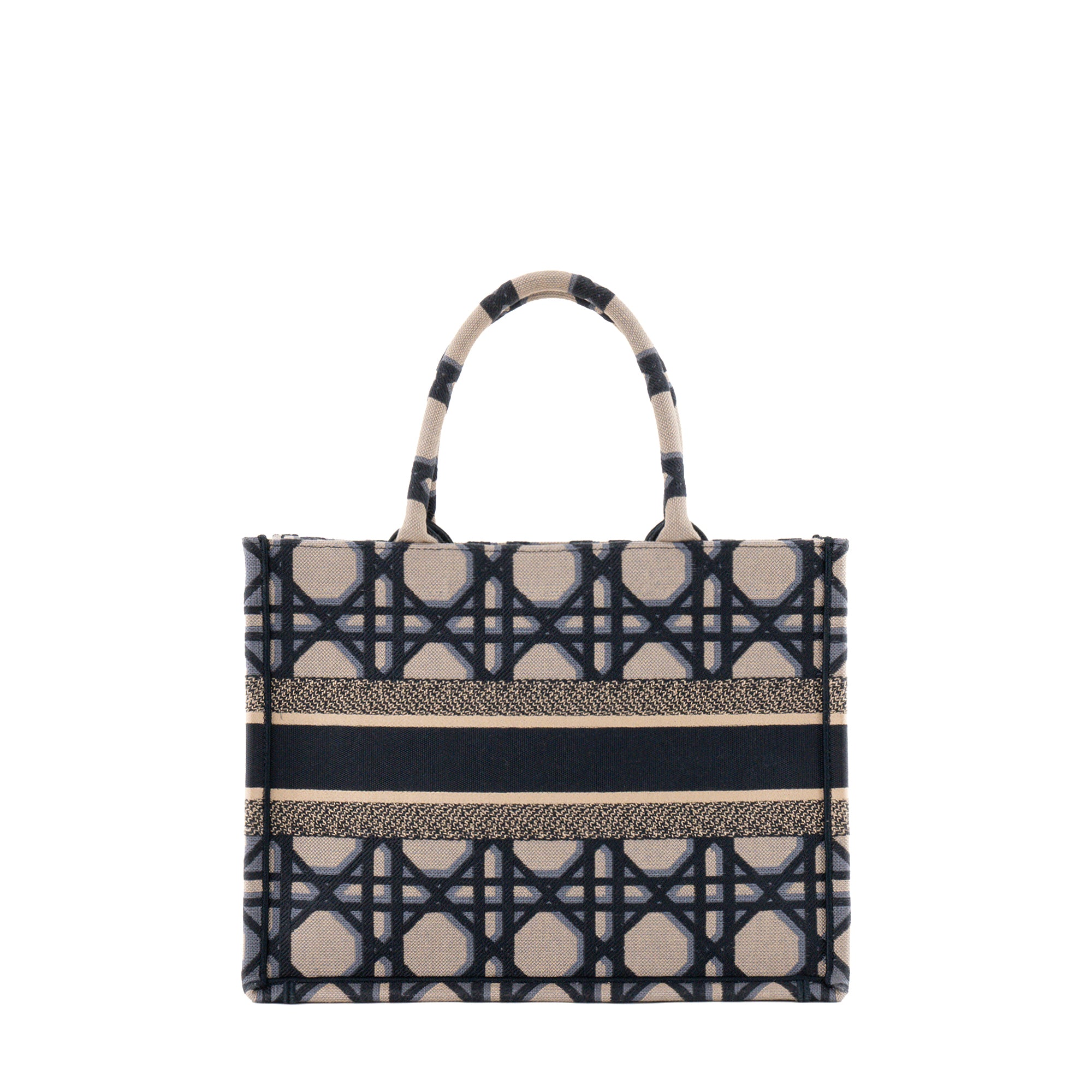 DIOR - Sac cabas BookTote moyen Dior en toile grise et bleu