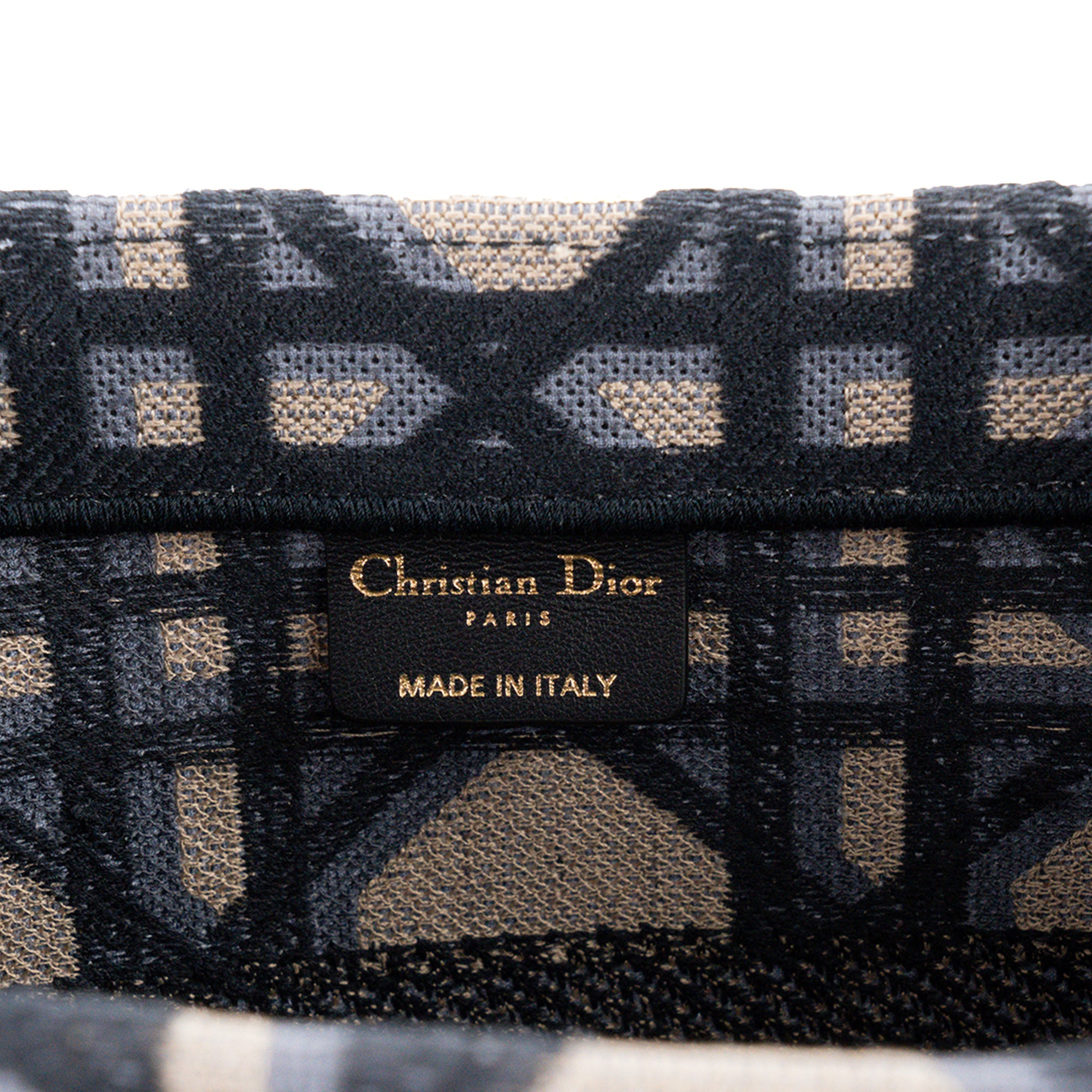 DIOR - Sac cabas BookTote moyen Dior en toile grise et bleu