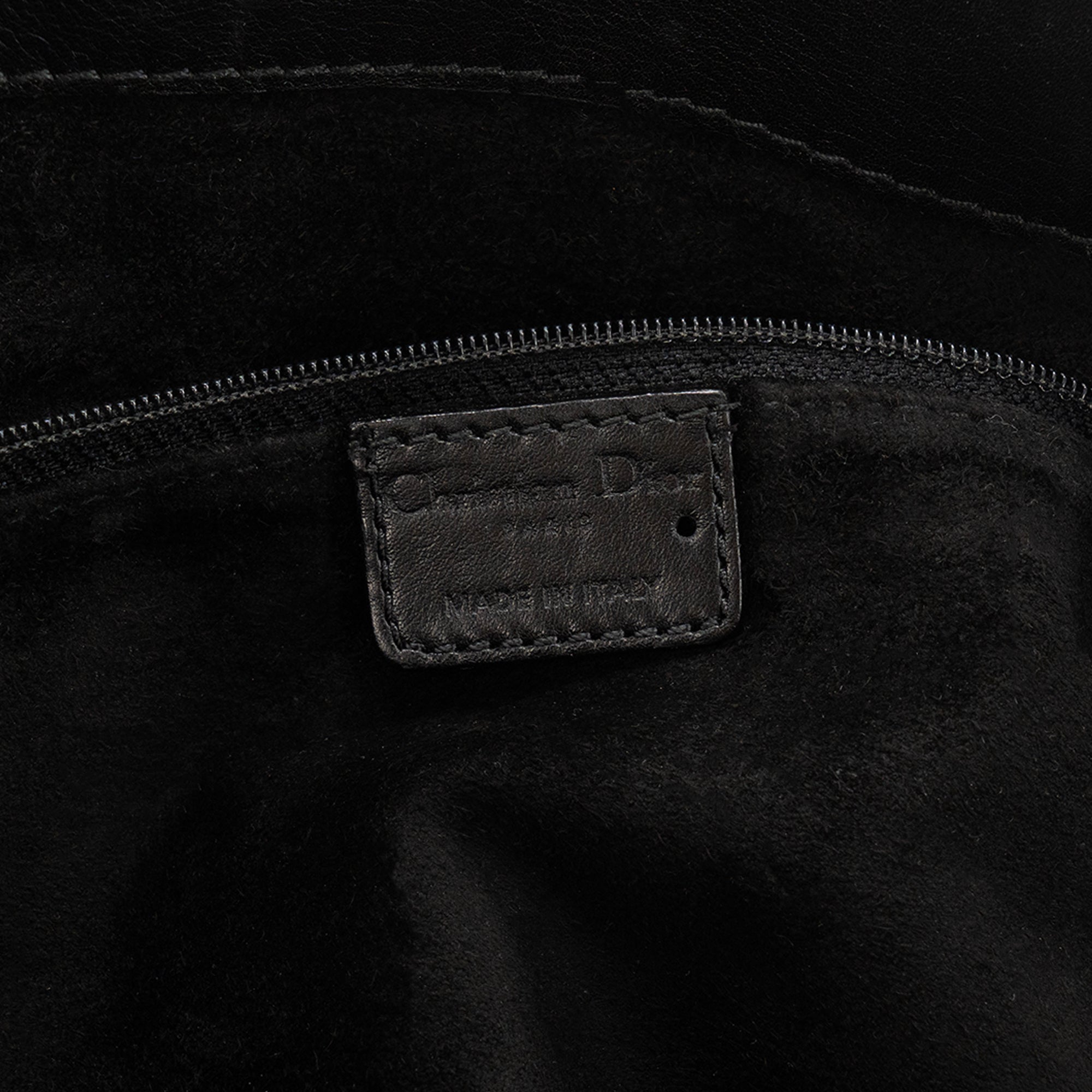 DIOR - Sac cabas Rebelle Dior cuir lisse noir vintage