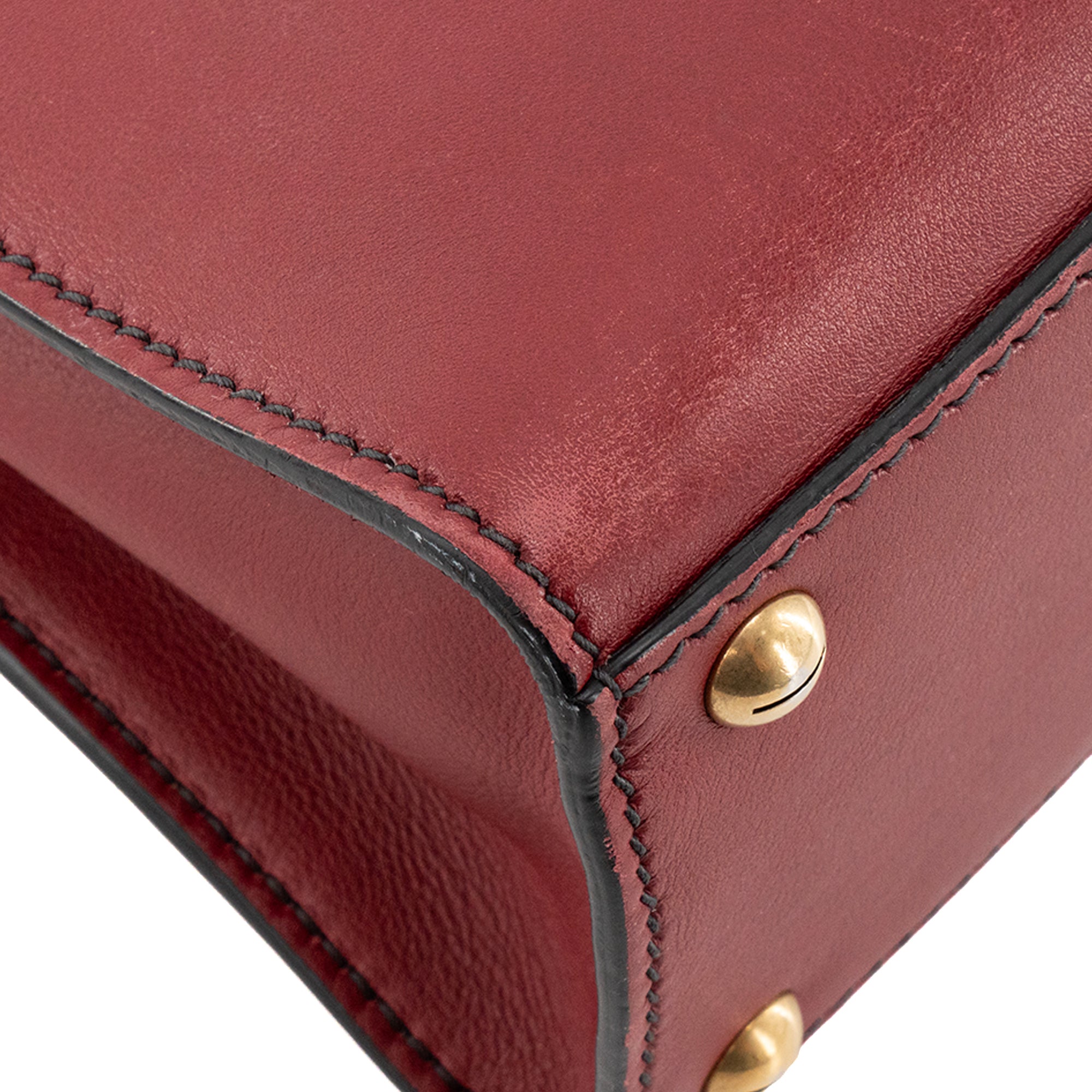 DIOR - Sac à bandoulière Dioraddict Dior en cuir lisse cuir bordeaux