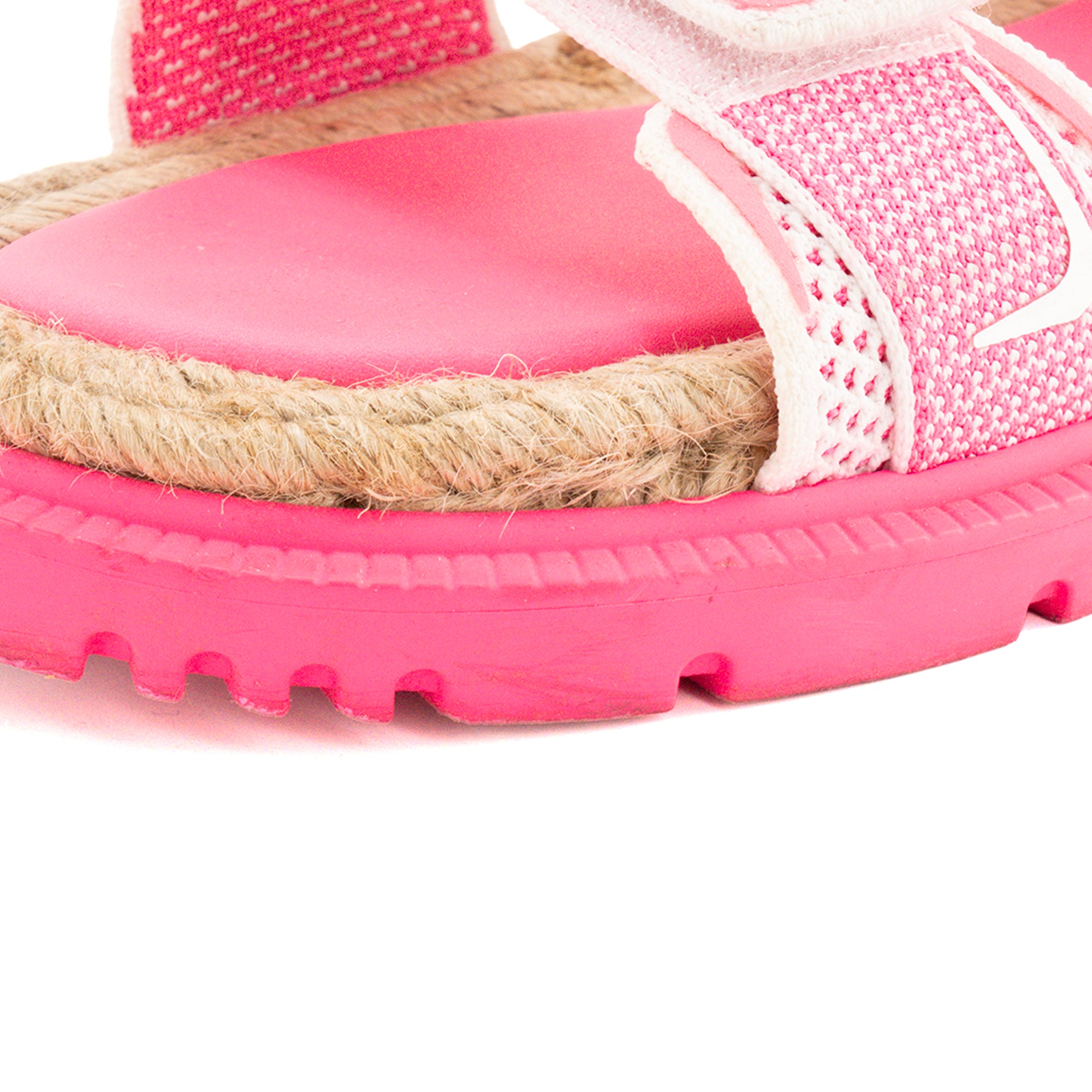 DIOR - Sandales Dioract Dior en toile et raphia rose (T41,5)