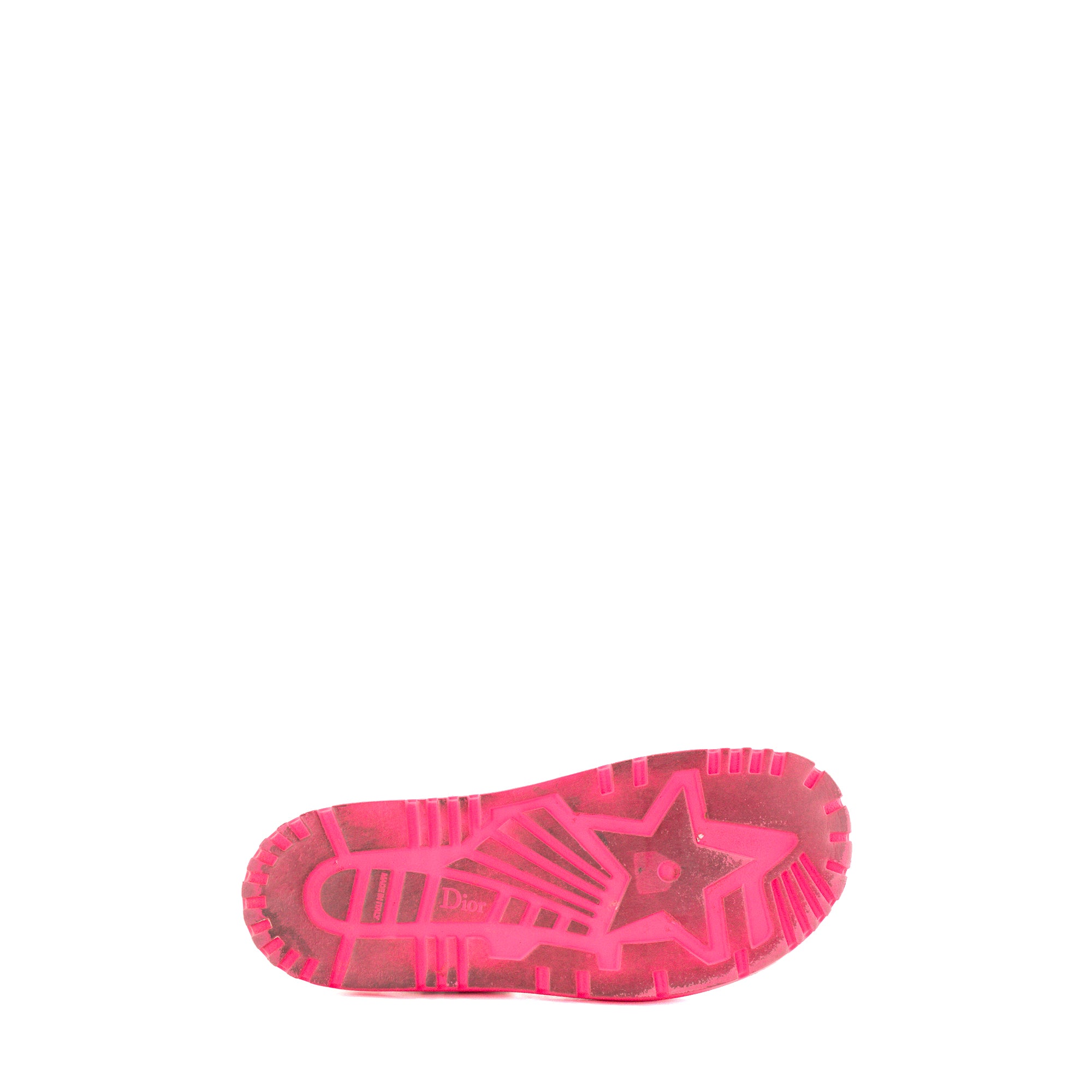 DIOR - Sandales Dioract Dior en toile et raphia rose (T41,5)