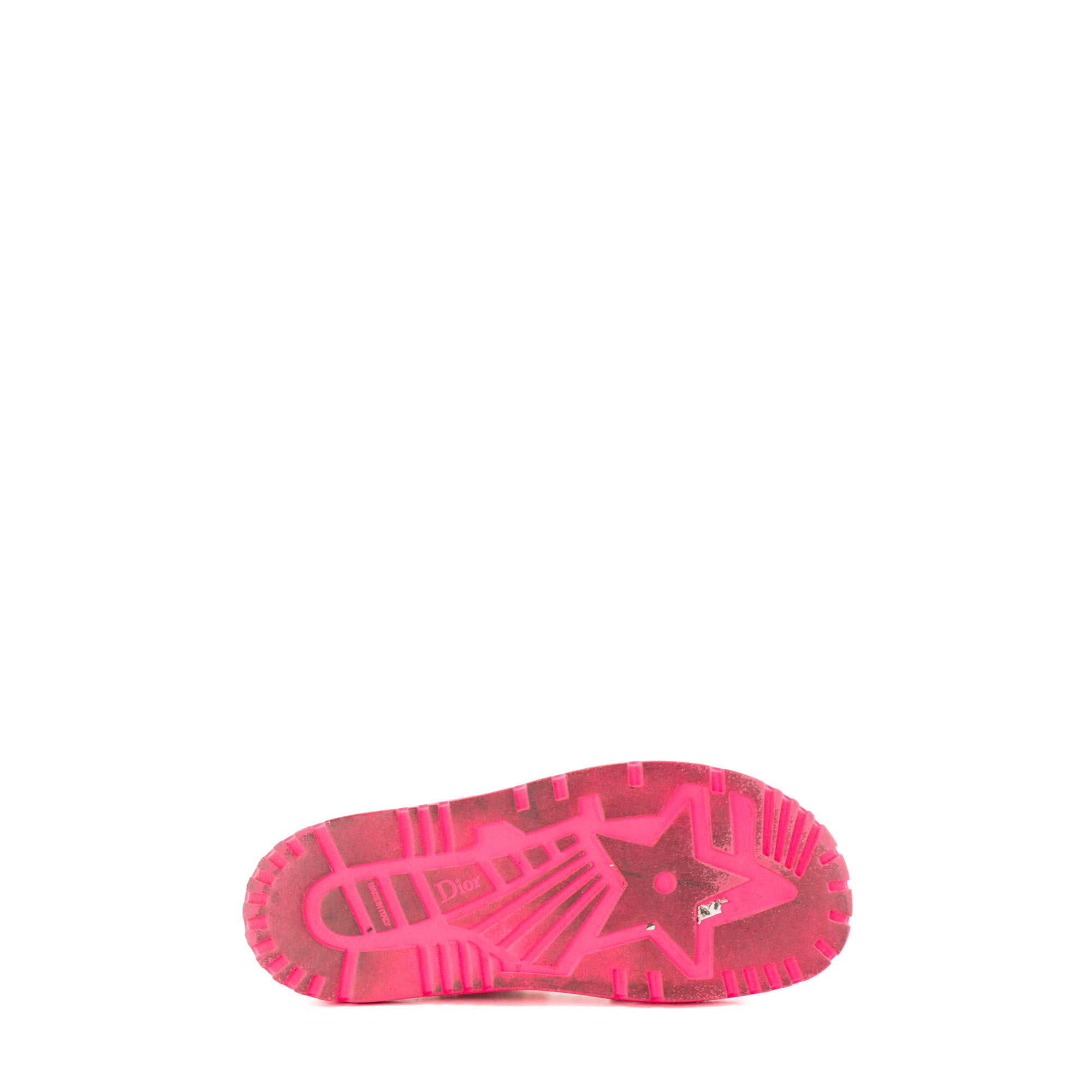 DIOR - Sandales Dioract Dior en toile et raphia rose (T41,5)