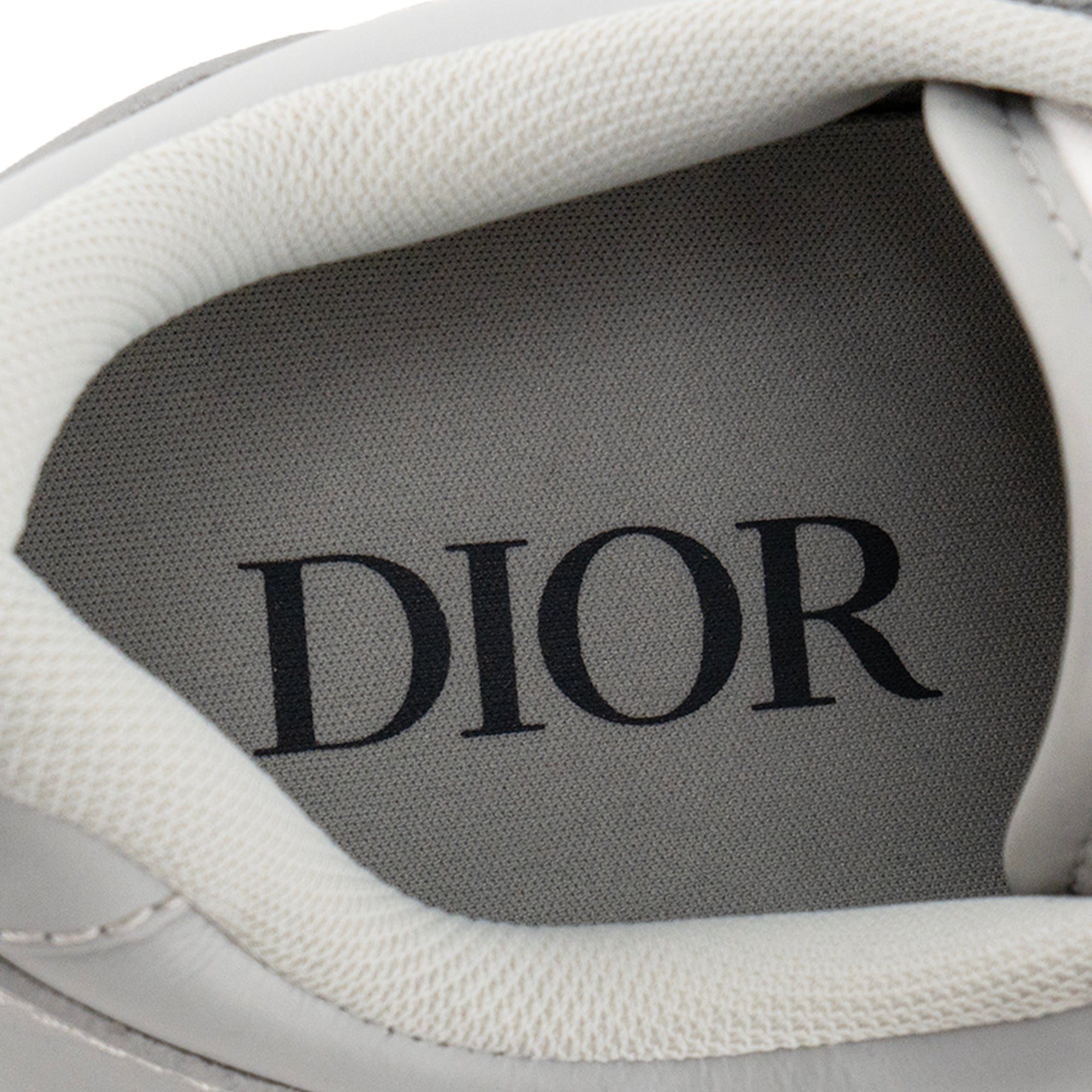 DIOR - Sneakers B25 Runner Dior en toile monogrammée et cuir lisse gris (T39)