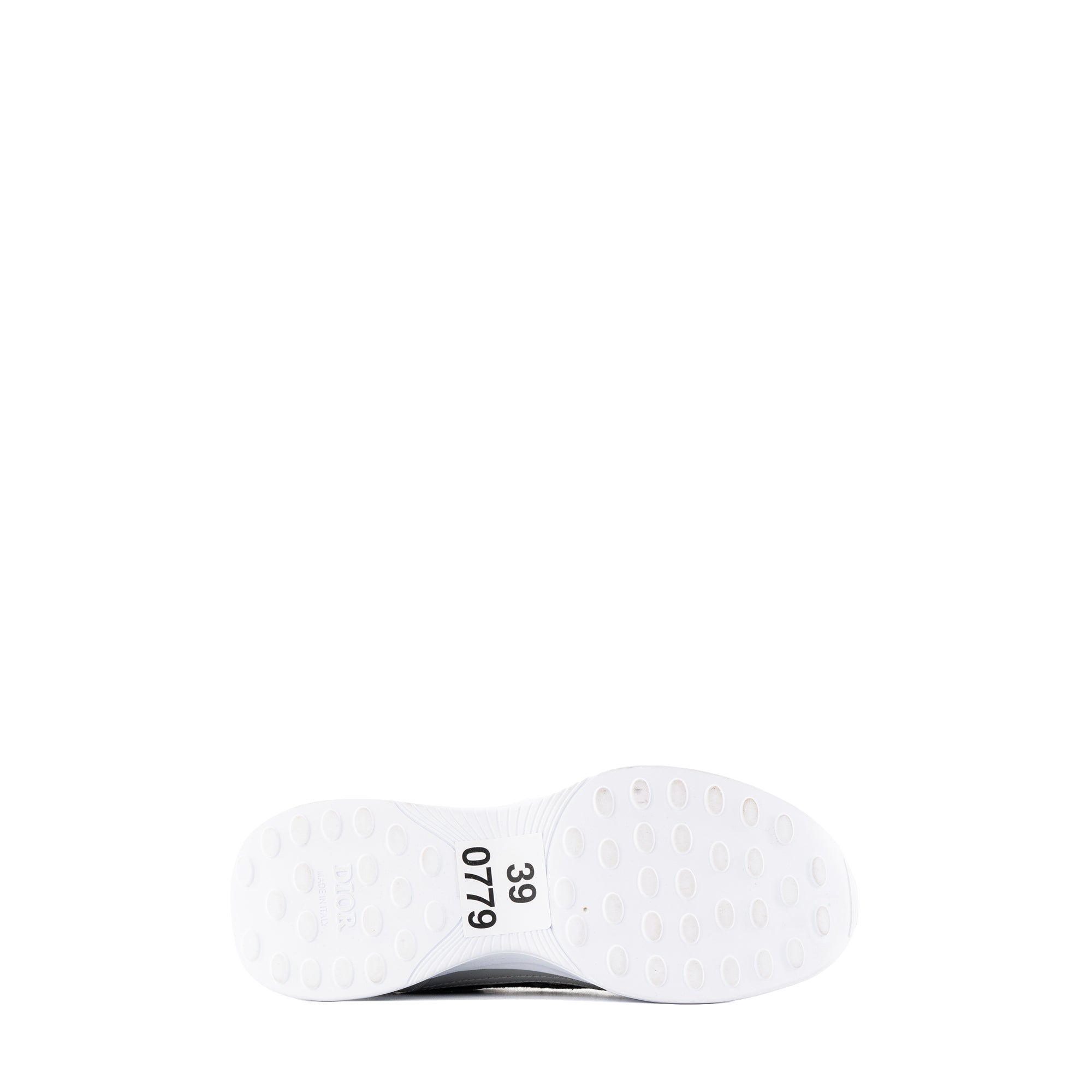 DIOR - Sneakers B25 Runner Dior en toile monogrammée et cuir lisse gris (T39)