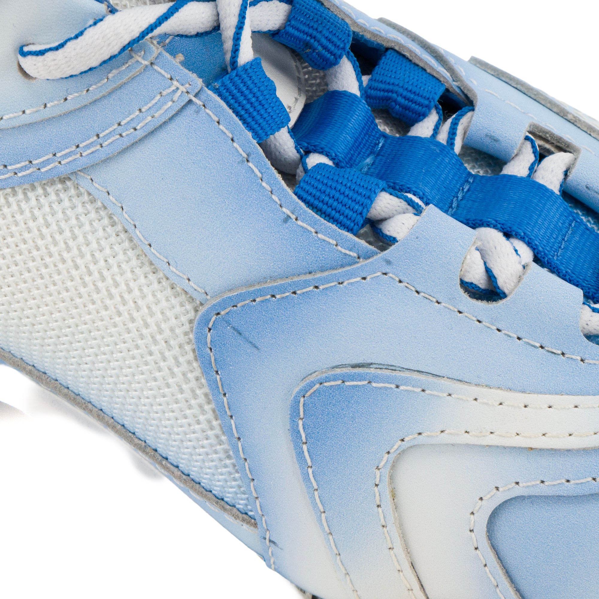 DIOR - Sneakers CD1 Dior en toile et cuir bleu et blanc (T42)