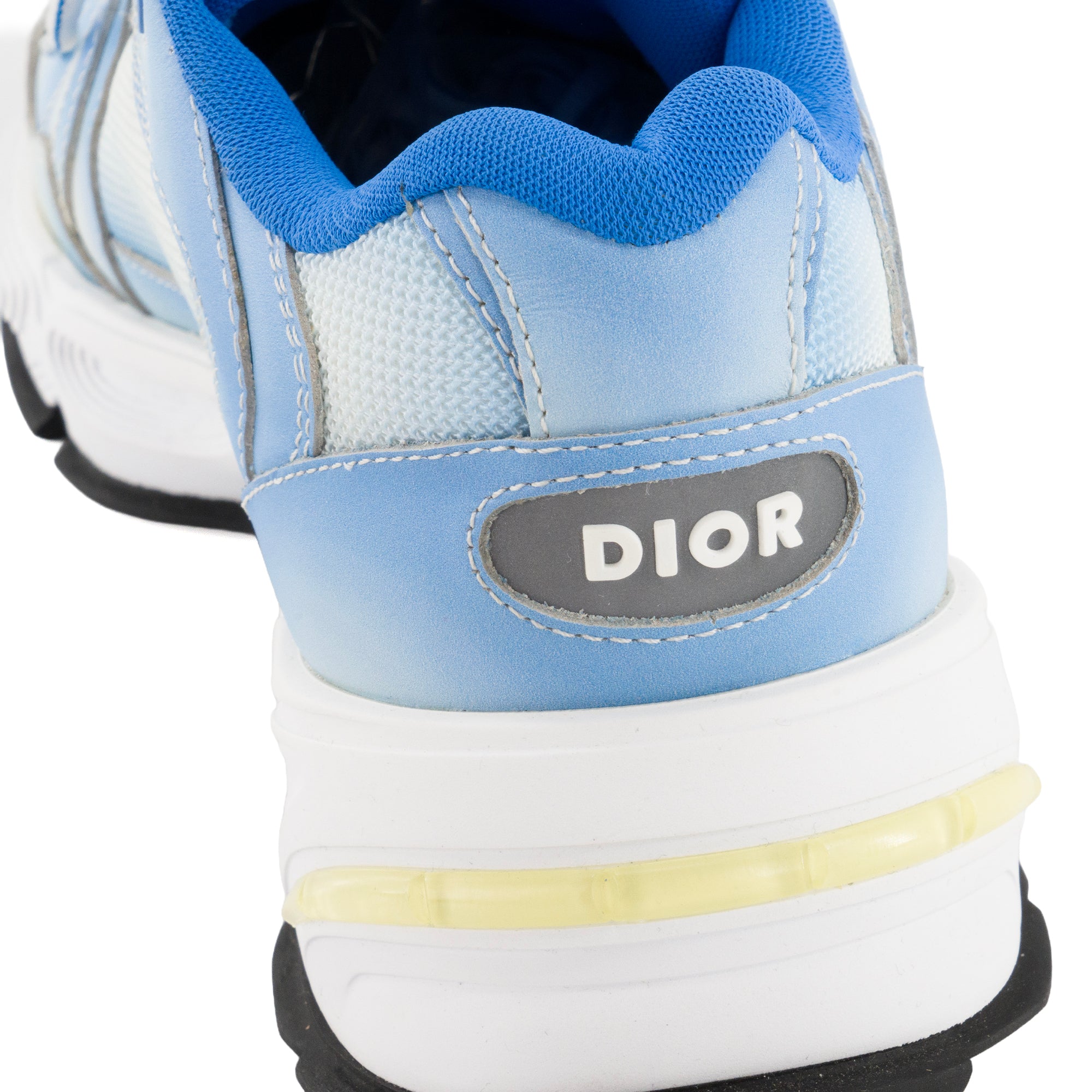 DIOR - Sneakers CD1 Dior en toile et cuir bleu et blanc (T42)