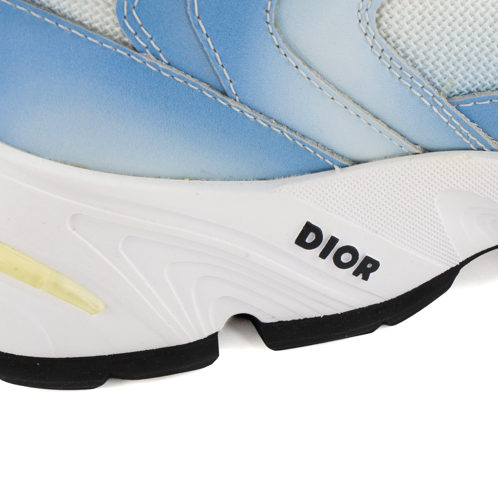 DIOR - Sneakers CD1 Dior en toile et cuir bleu et blanc (T42)
