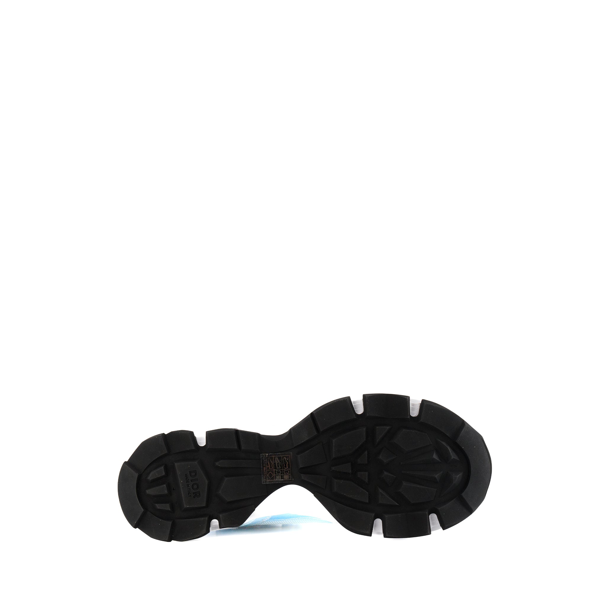 DIOR - Sneakers CD1 Dior en toile et cuir bleu et blanc (T42)